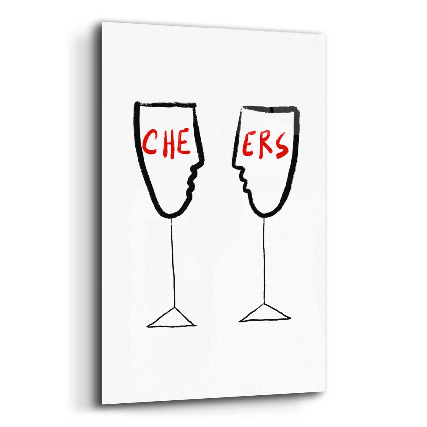 Epic Art 'Cheers' by Cesare Bellassai, Acrylic Glass Wall Art,16x24