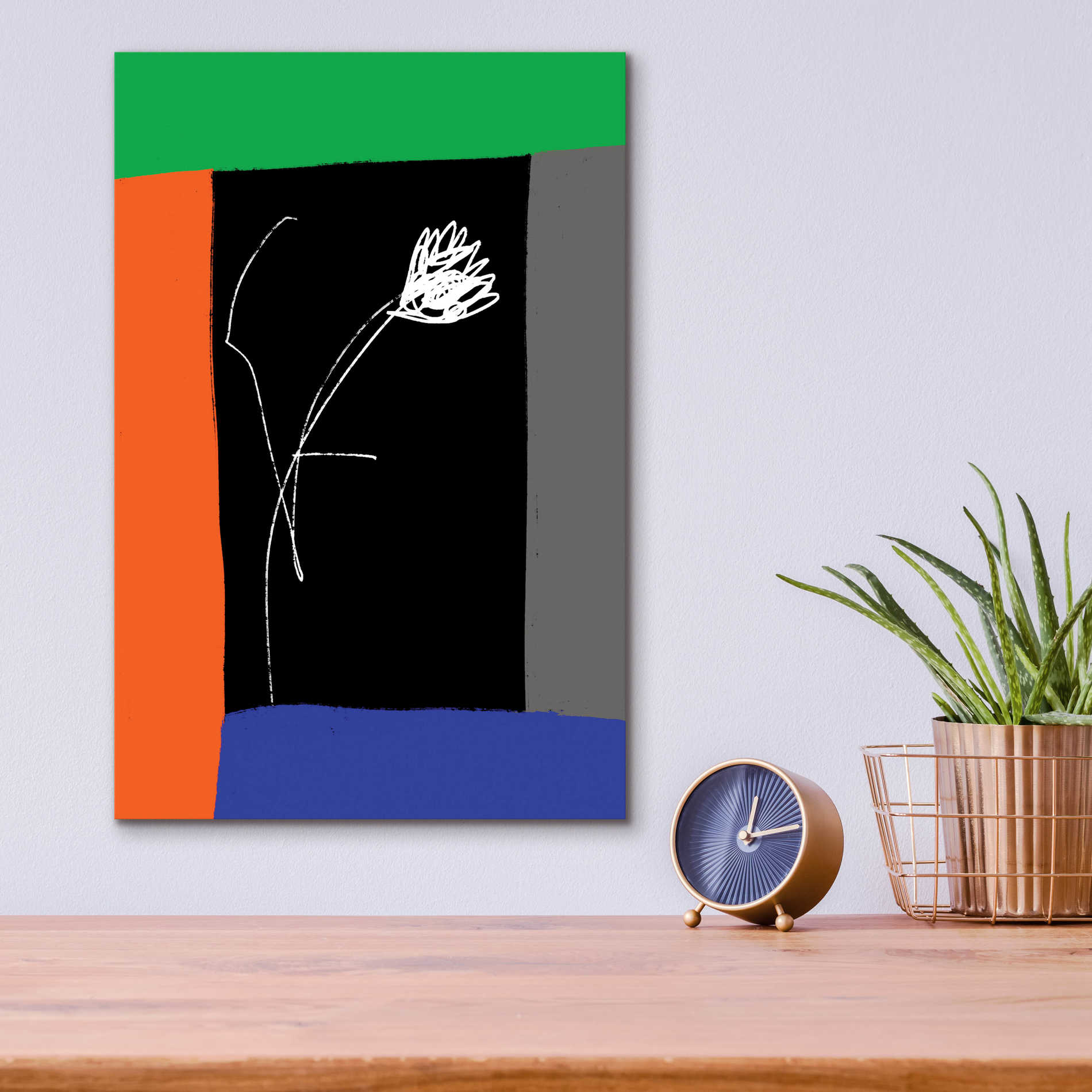 Epic Art 'Flower Of Freedom' by Cesare Bellassai, Acrylic Glass Wall Art,12x16