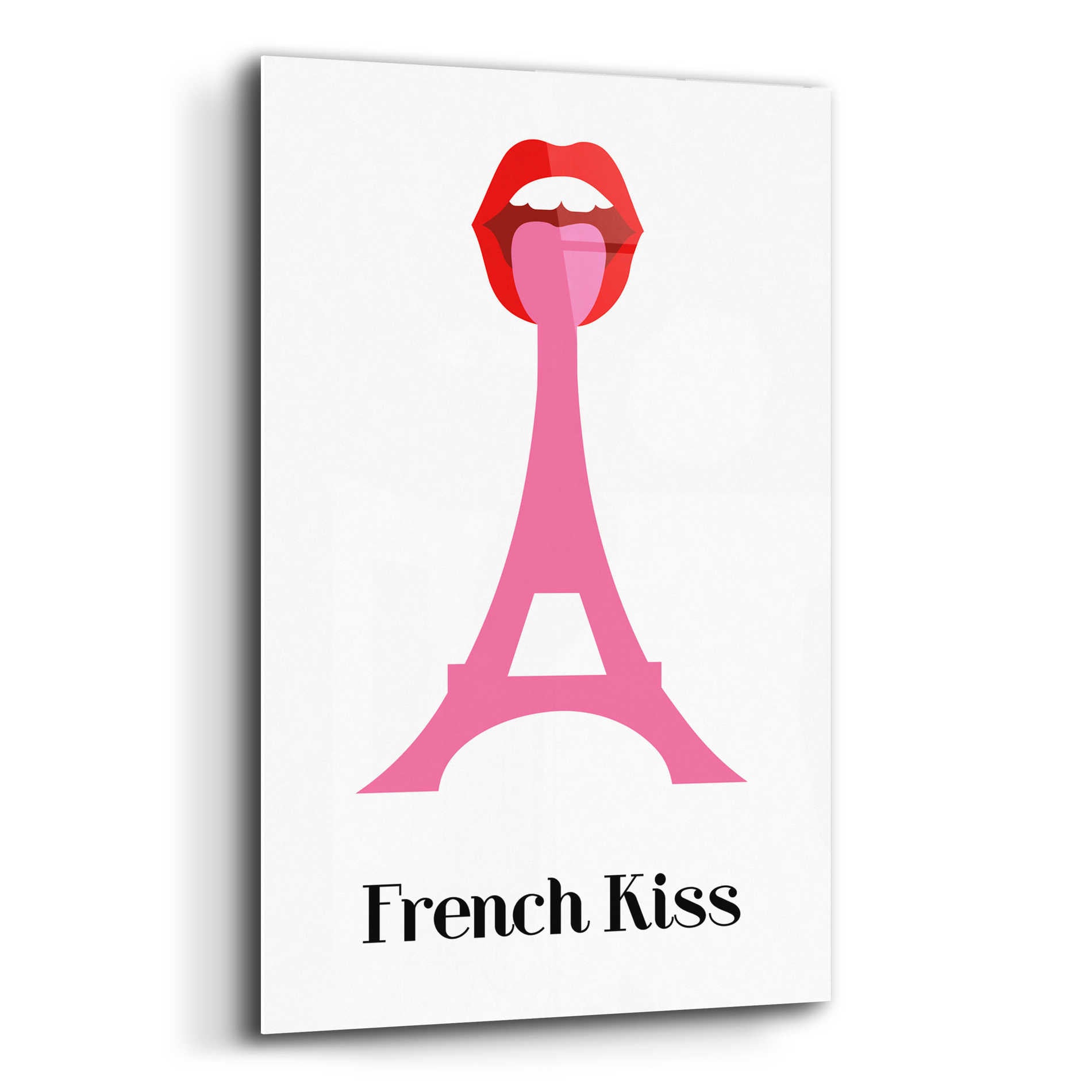 Epic Art 'French Kiss' by Cesare Bellassai, Acrylic Glass Wall Art,12x16