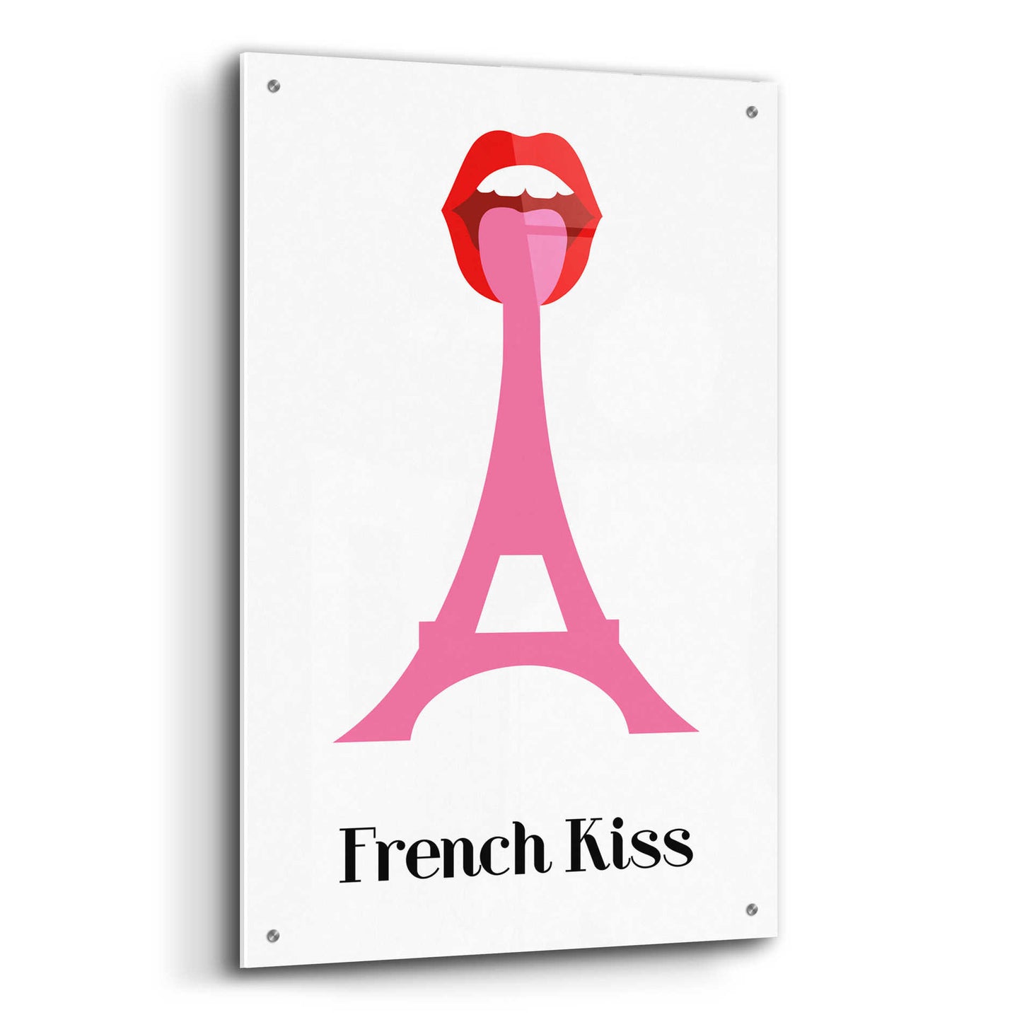 Epic Art 'French Kiss' by Cesare Bellassai, Acrylic Glass Wall Art,24x36