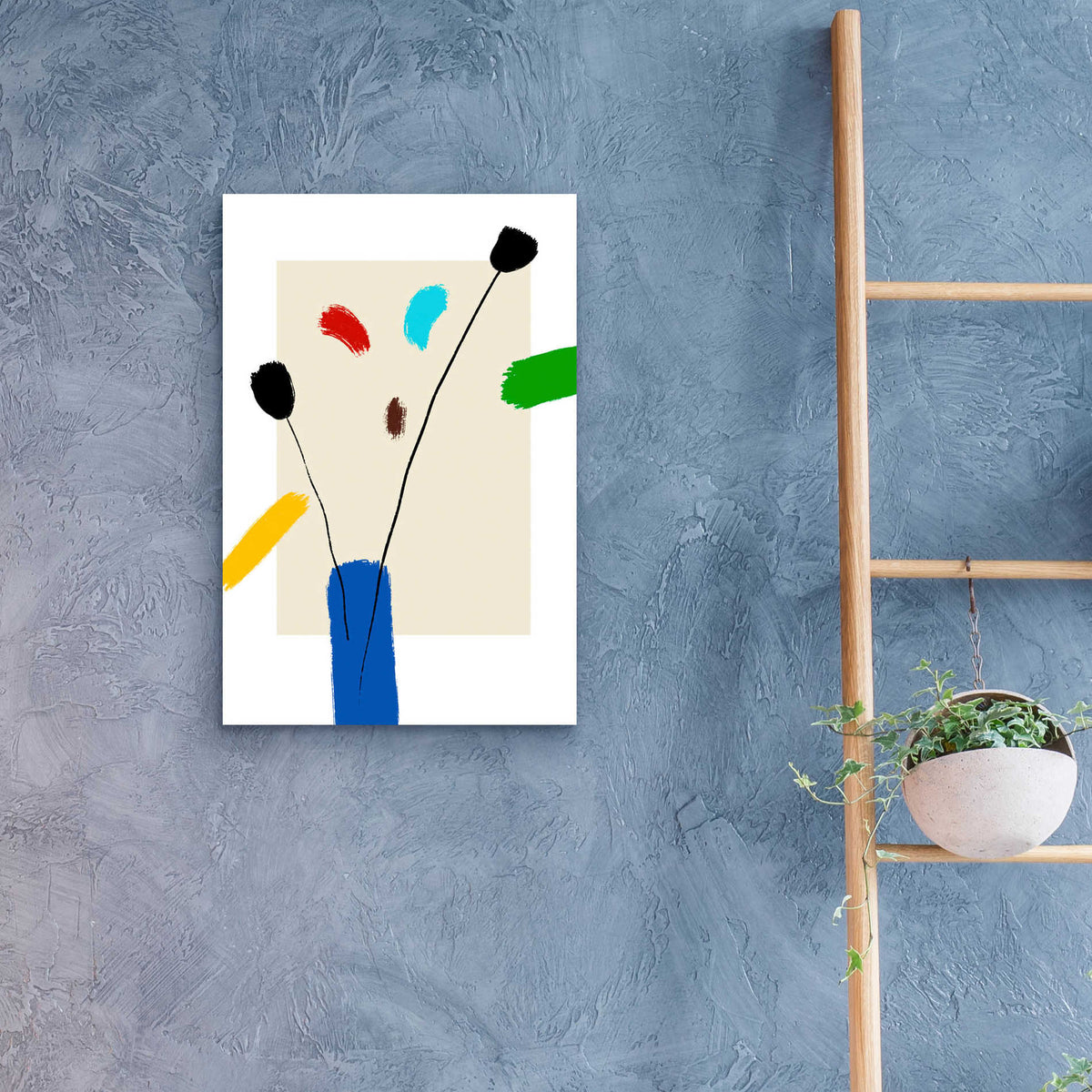 Epic Art 'Happy Flowers' by Cesare Bellassai, Acrylic Glass Wall Art,16x24