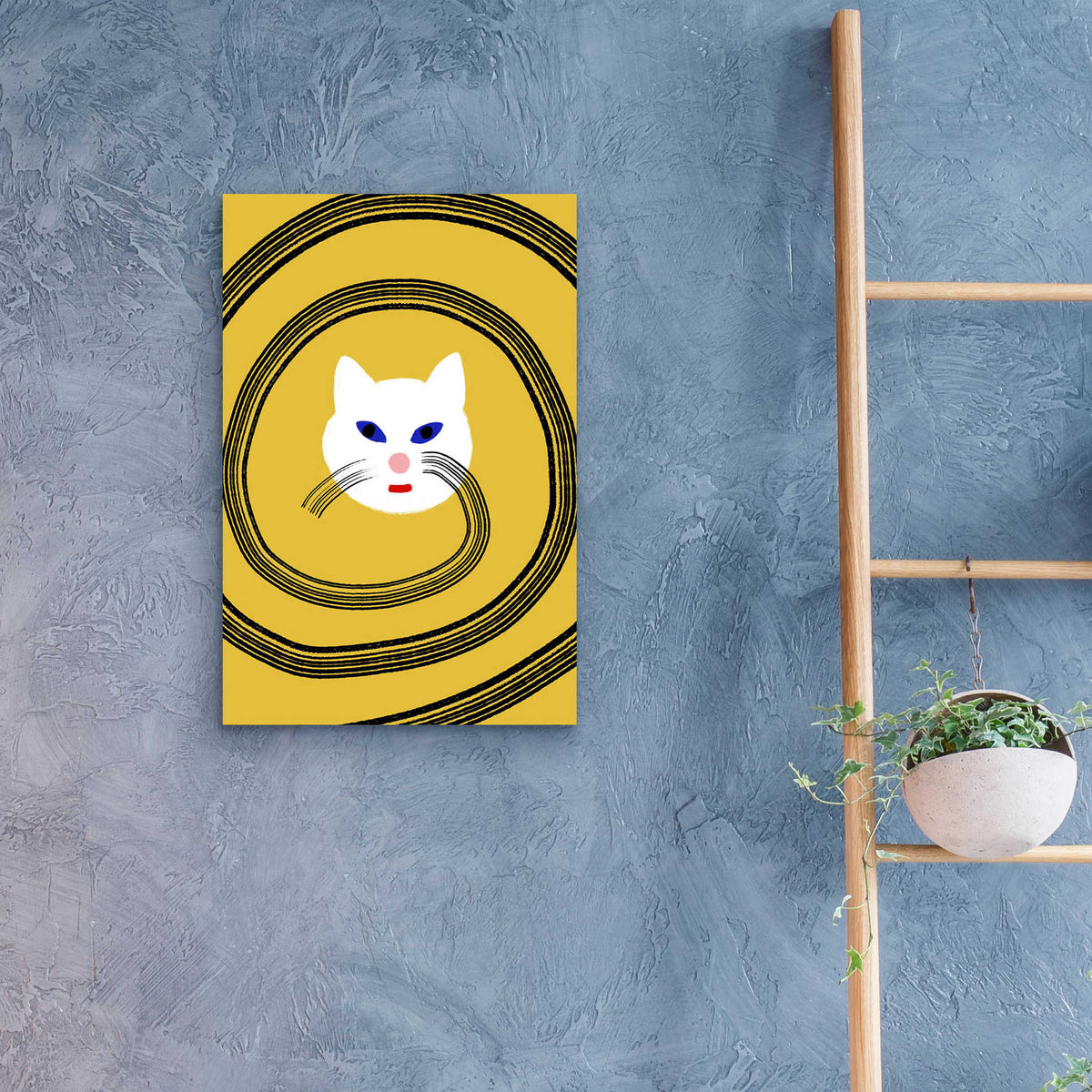Epic Art 'Meow' by Cesare Bellassai, Acrylic Glass Wall Art,16x24