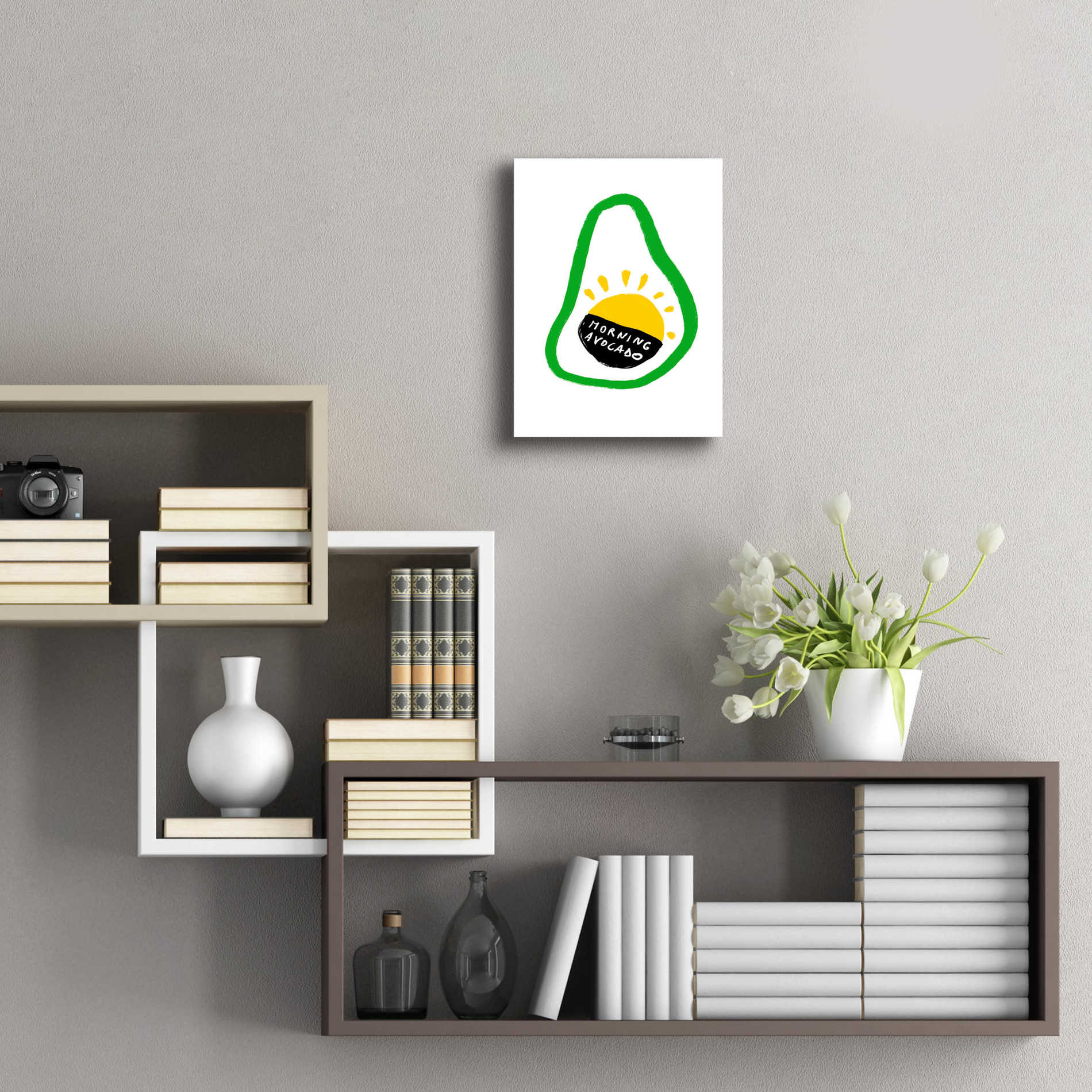 Epic Art 'Morning Avocado' by Cesare Bellassai, Acrylic Glass Wall Art,12x16