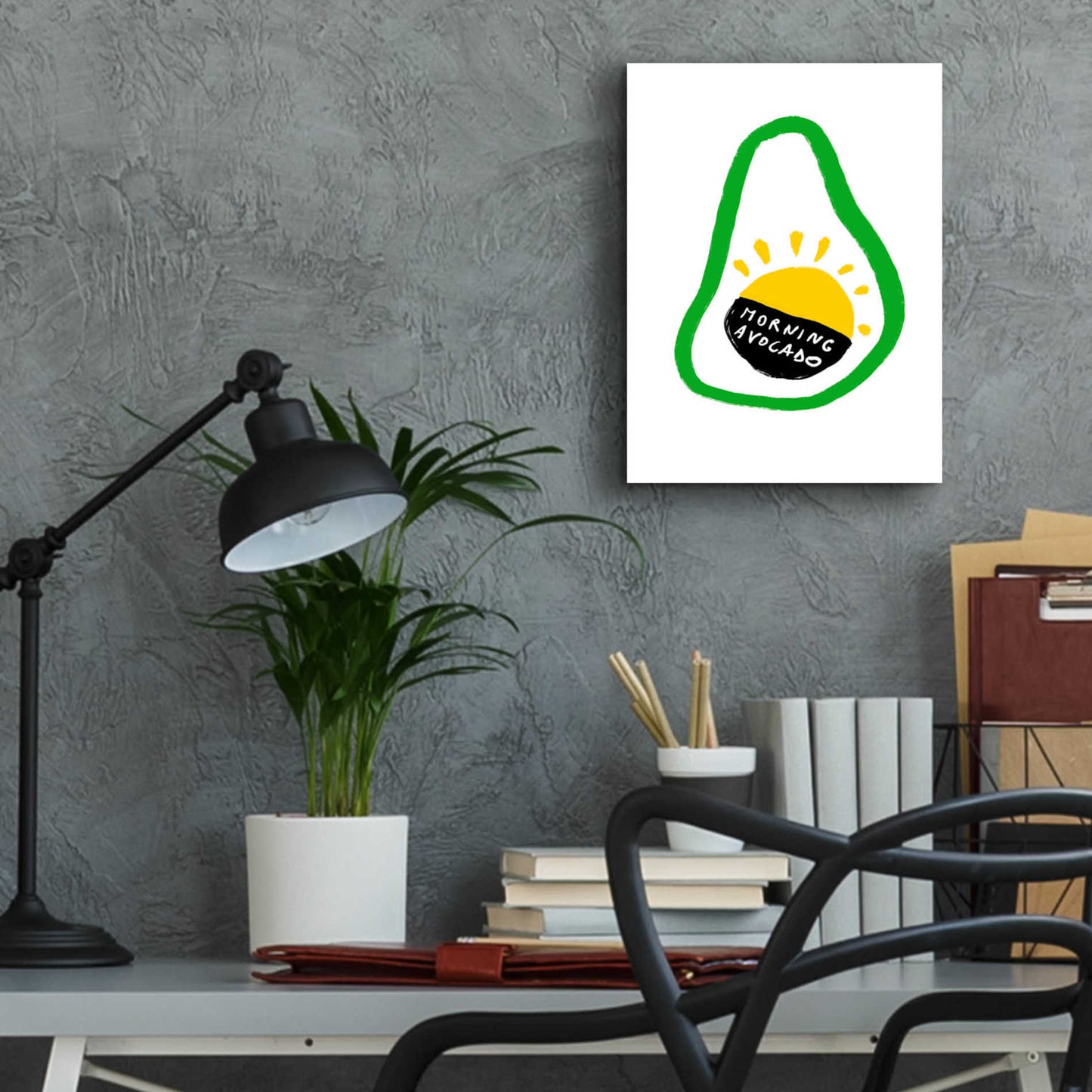 Epic Art 'Morning Avocado' by Cesare Bellassai, Acrylic Glass Wall Art,12x16