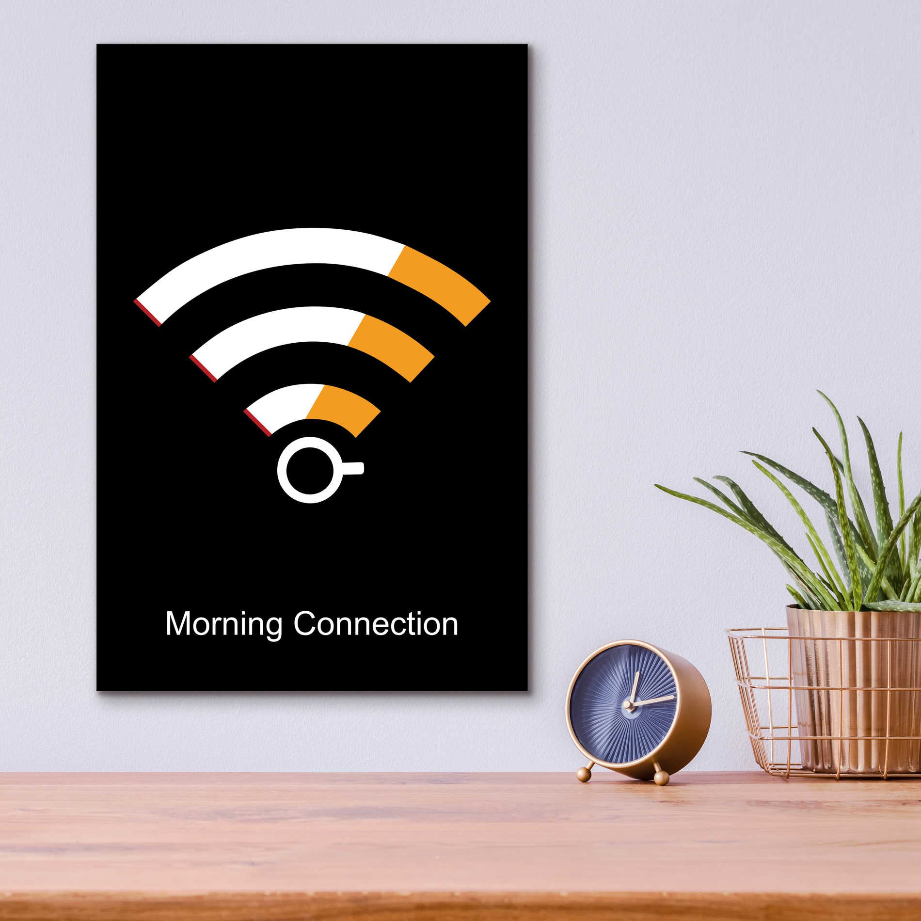 Epic Art 'Morning Connection' by Cesare Bellassai, Acrylic Glass Wall Art,12x16