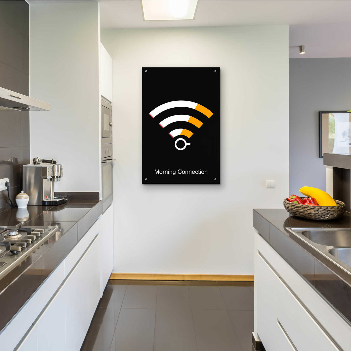 Epic Art 'Morning Connection' by Cesare Bellassai, Acrylic Glass Wall Art,24x36