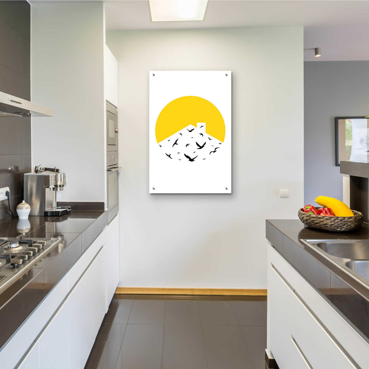 Epic Art 'Morning Sunshine' by Cesare Bellassai, Acrylic Glass Wall Art,24x36
