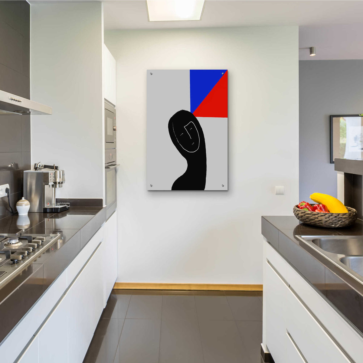 Epic Art 'Square Thought' by Cesare Bellassai, Acrylic Glass Wall Art,24x36