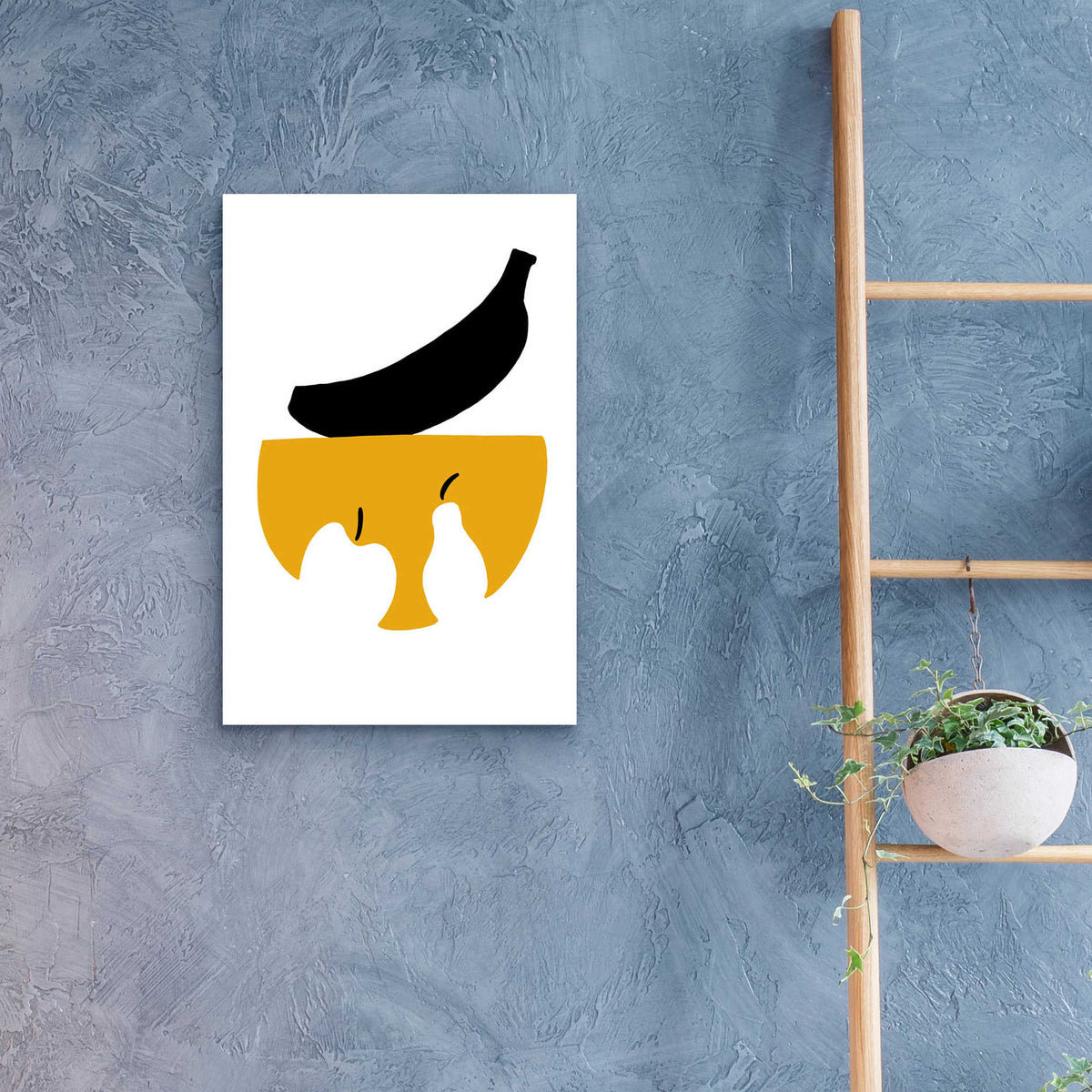 Epic Art 'Still Life with Black Banana' by Cesare Bellassai, Acrylic Glass Wall Art,16x24