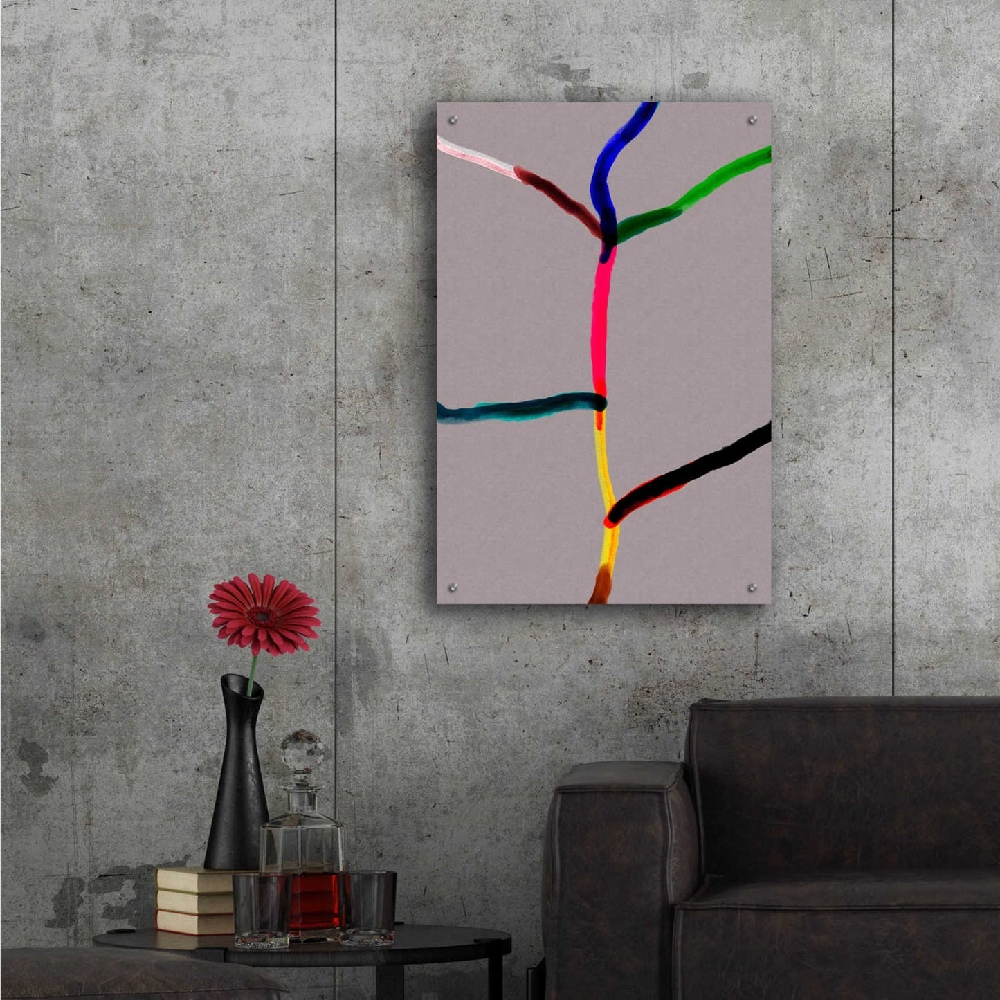 Epic Art 'The Tree of Happiness' by Cesare Bellassai, Acrylic Glass Wall Art,24x36