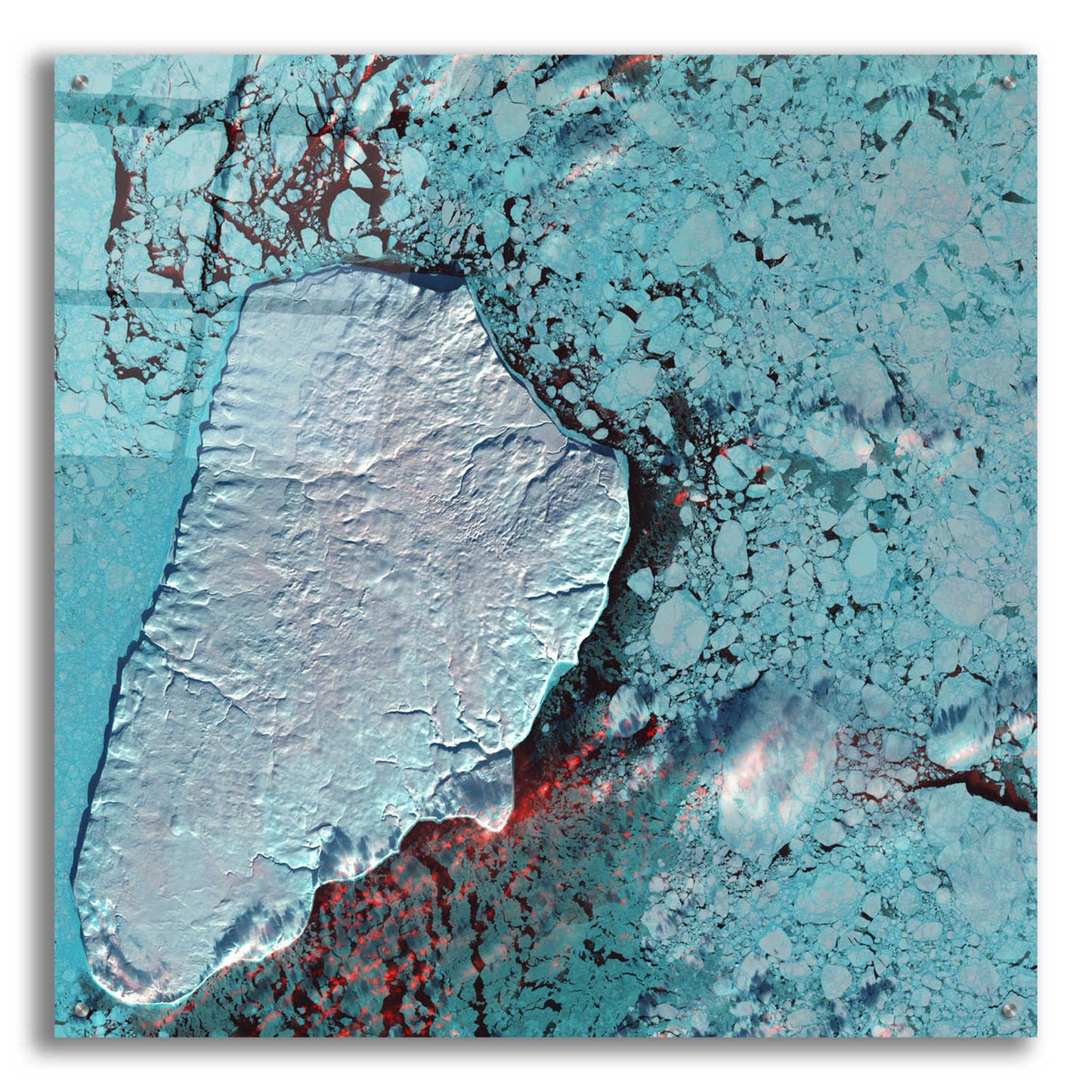 Epic Art 'Earth as Art: Akpatok Island' Acrylic Glass Wall Art,36x36