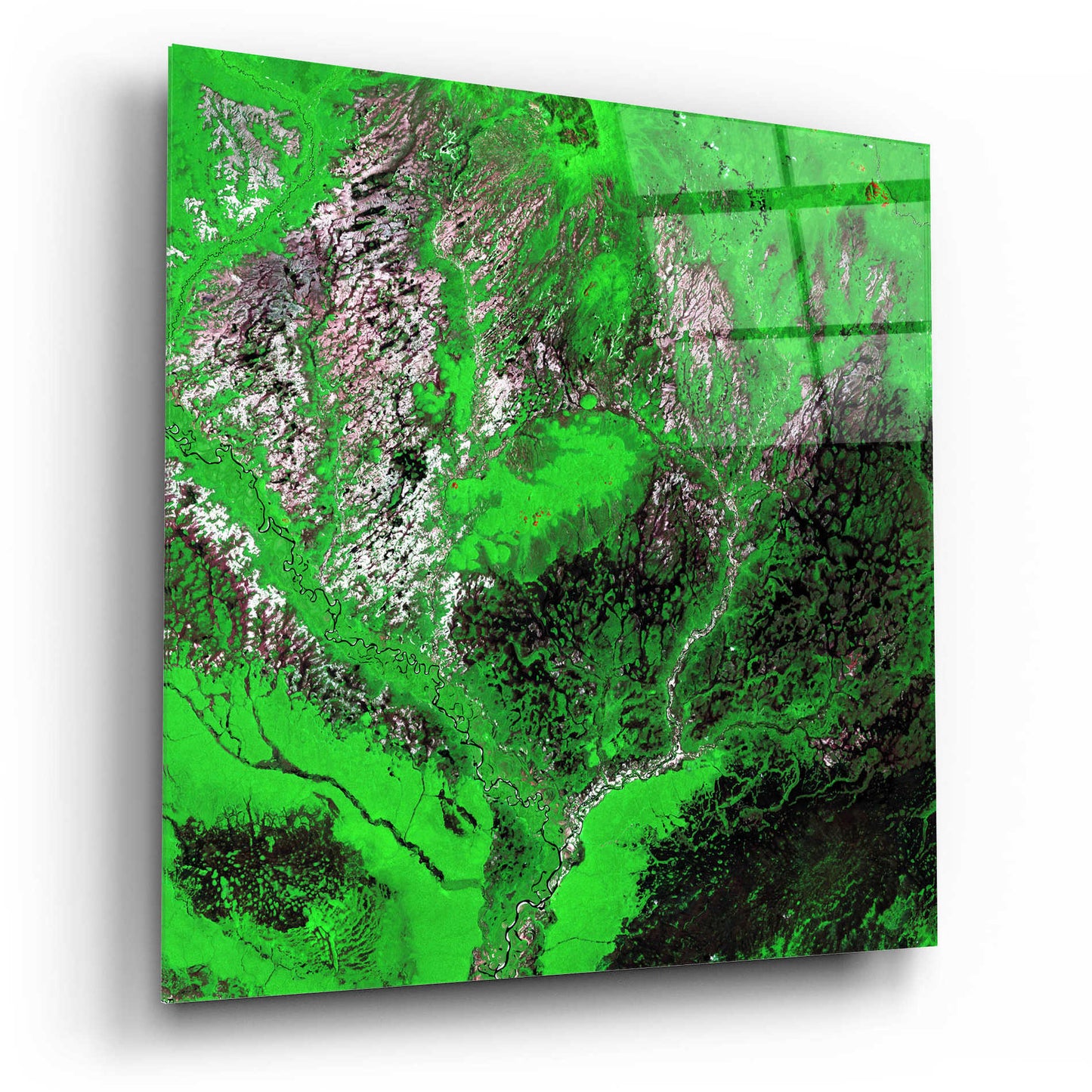 Epic Art 'Earth as Art: Araca River' Acrylic Glass Wall Art,12x12