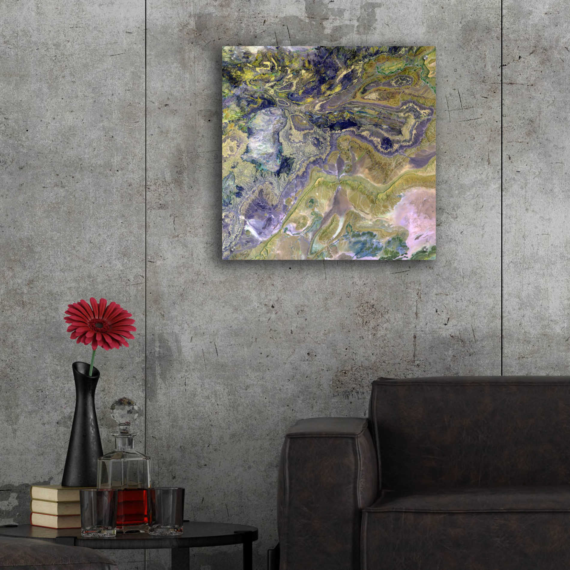 Epic Art 'Earth as Art: Atlas Mountains' Acrylic Glass Wall Art,24x24