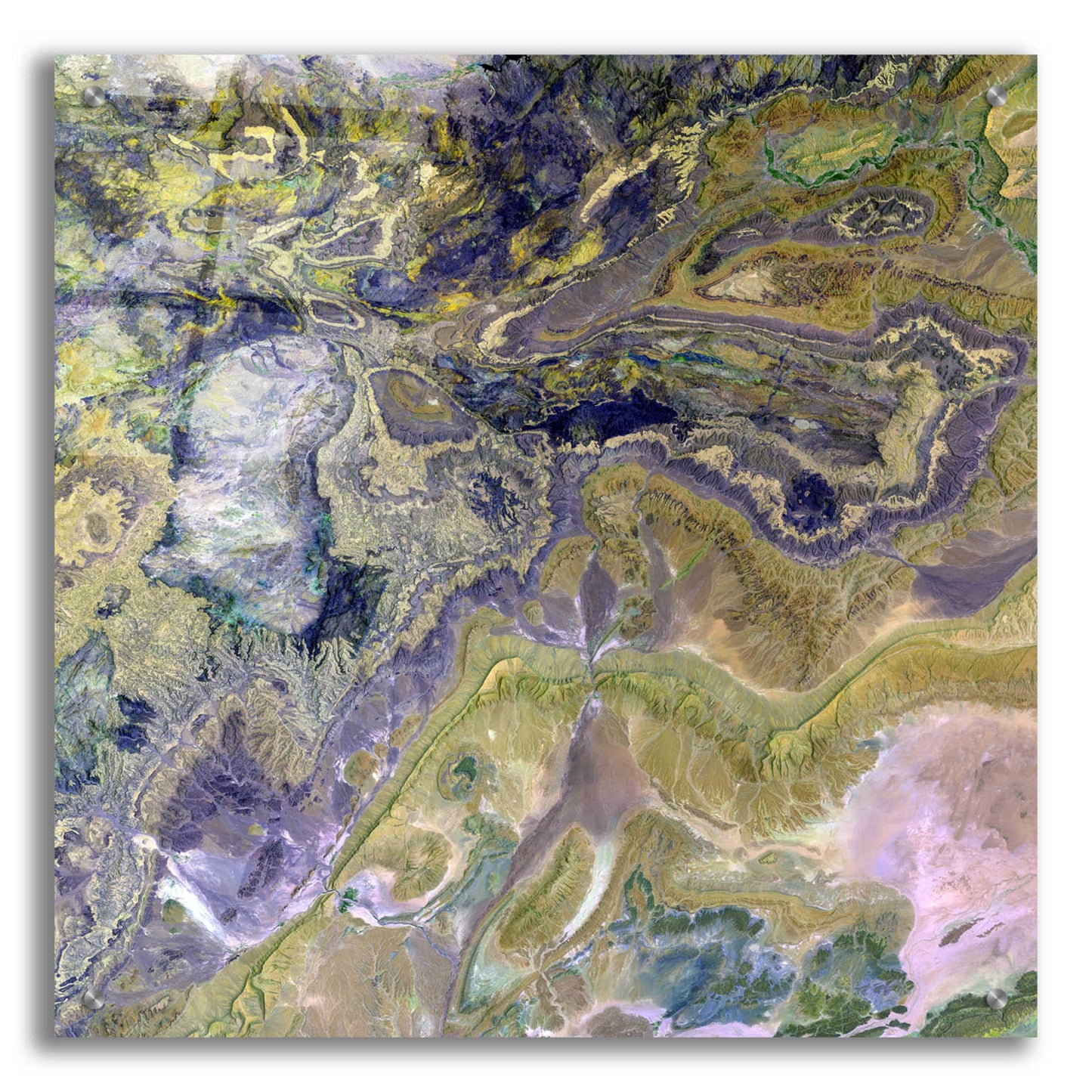 Epic Art 'Earth as Art: Atlas Mountains' Acrylic Glass Wall Art,24x24