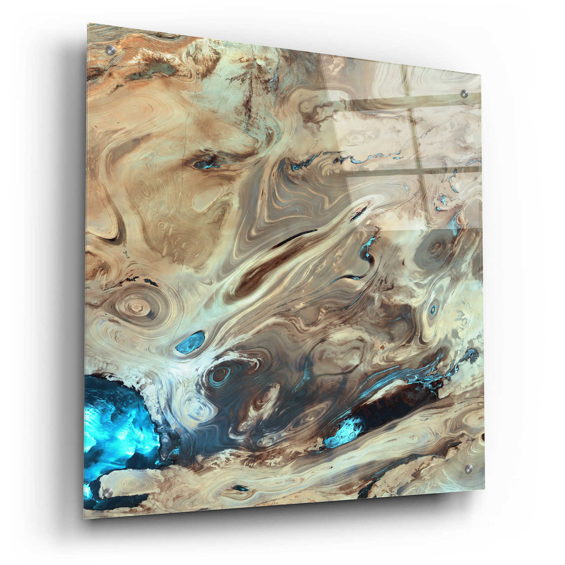 Epic Art 'Earth as Art: Dasht-e Kenir ' Acrylic Glass Wall Art,24x24