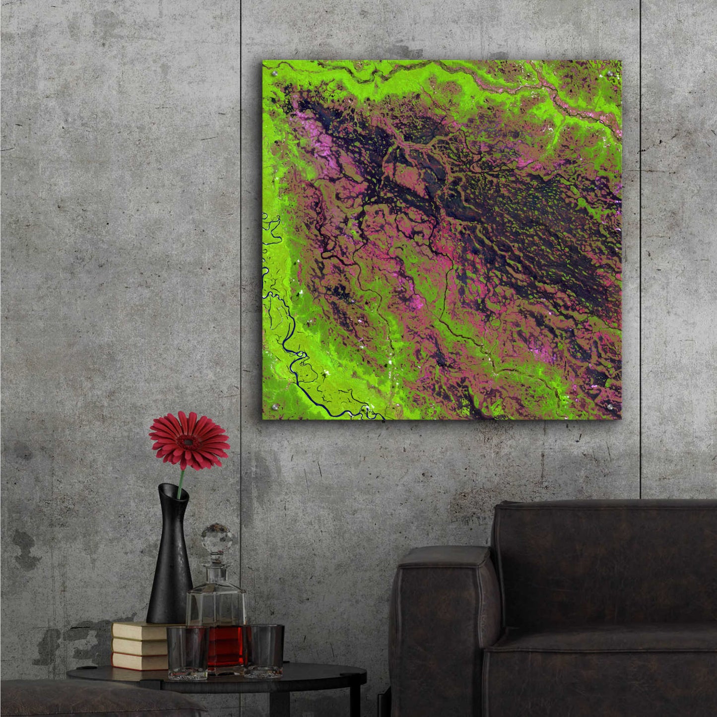 Epic Art 'Earth as Art: Demini River' Acrylic Glass Wall Art,36x36