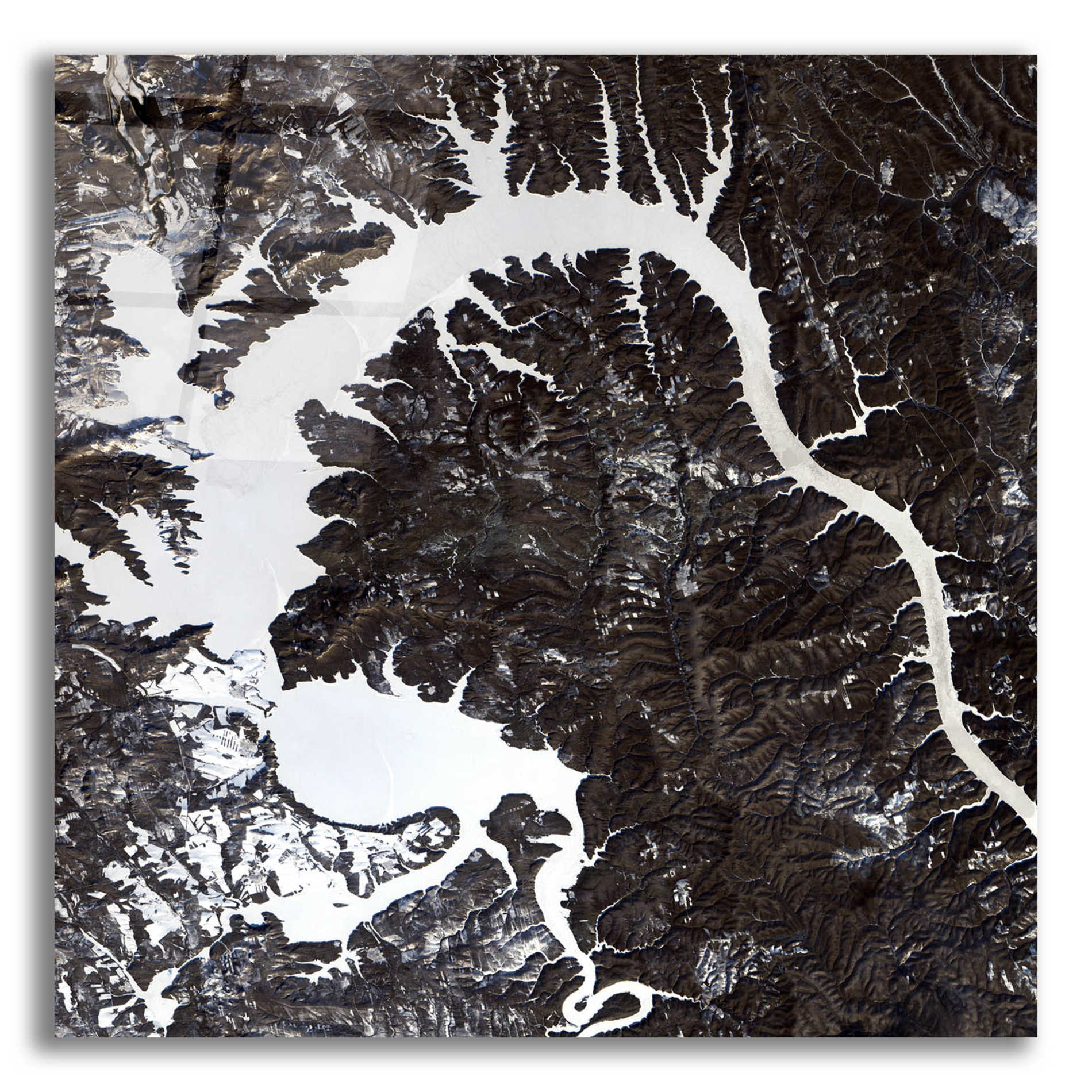 Epic Art 'Earth as Art: Dragon Lake' Acrylic Glass Wall Art,12x12