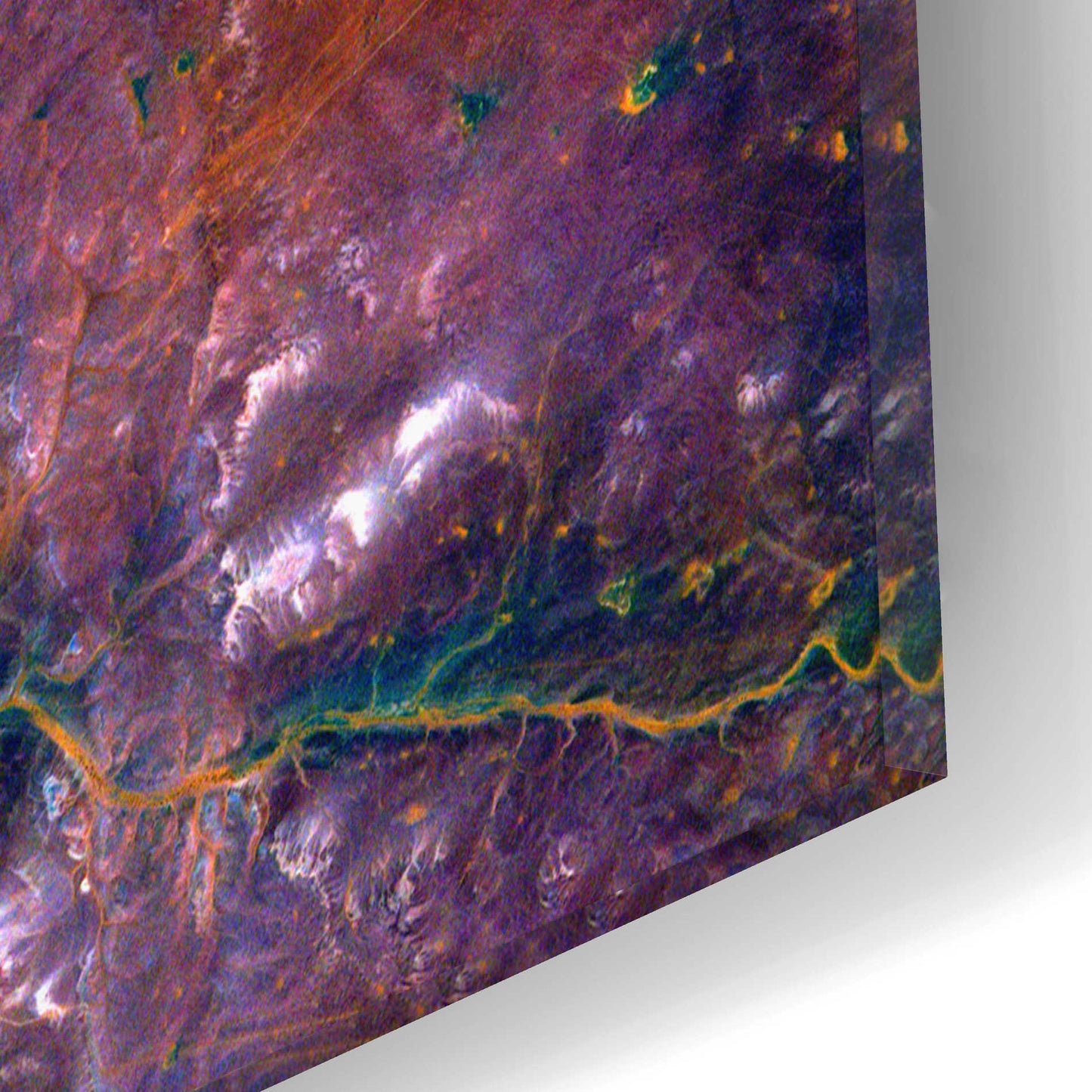 Epic Art 'Earth as Art: Ghadamis River' Acrylic Glass Wall Art,12x12