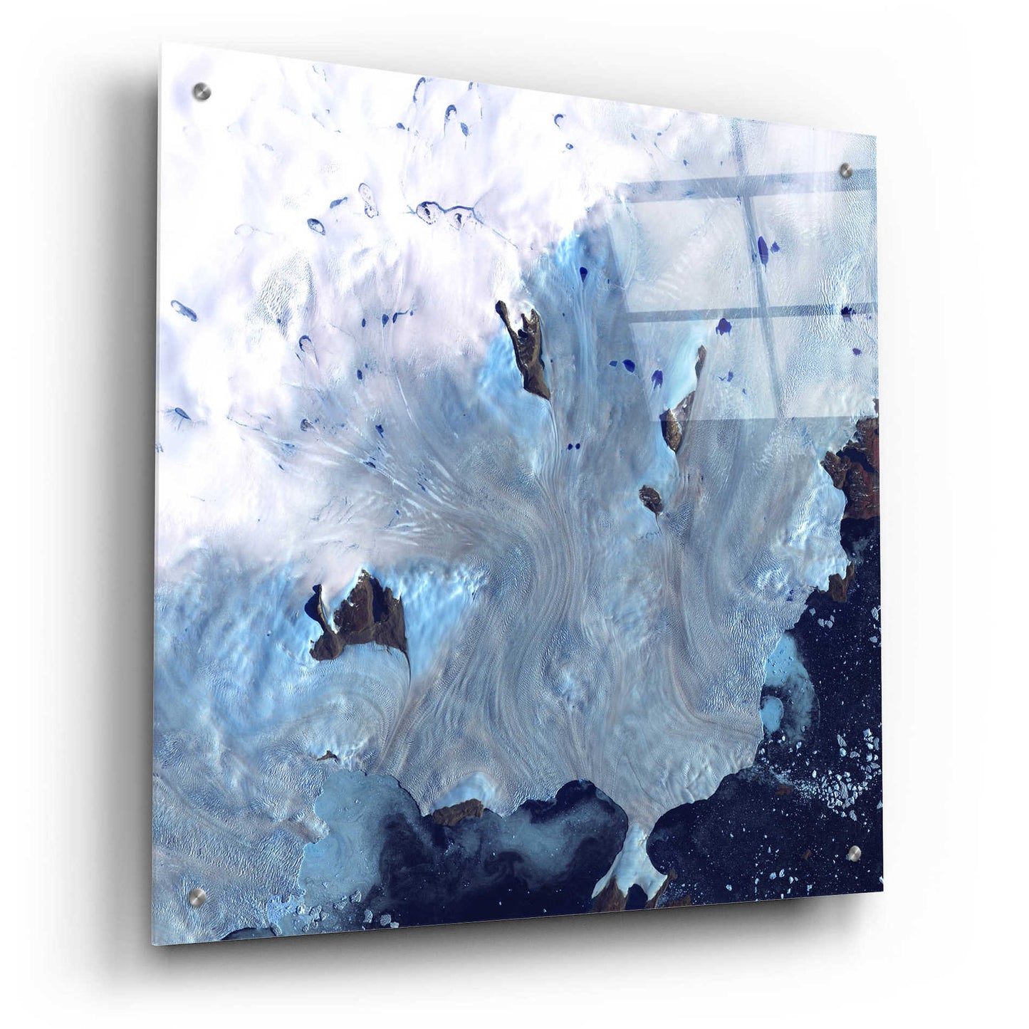 Epic Art 'Earth as Art: Greenland Coast' Acrylic Glass Wall Art,24x24
