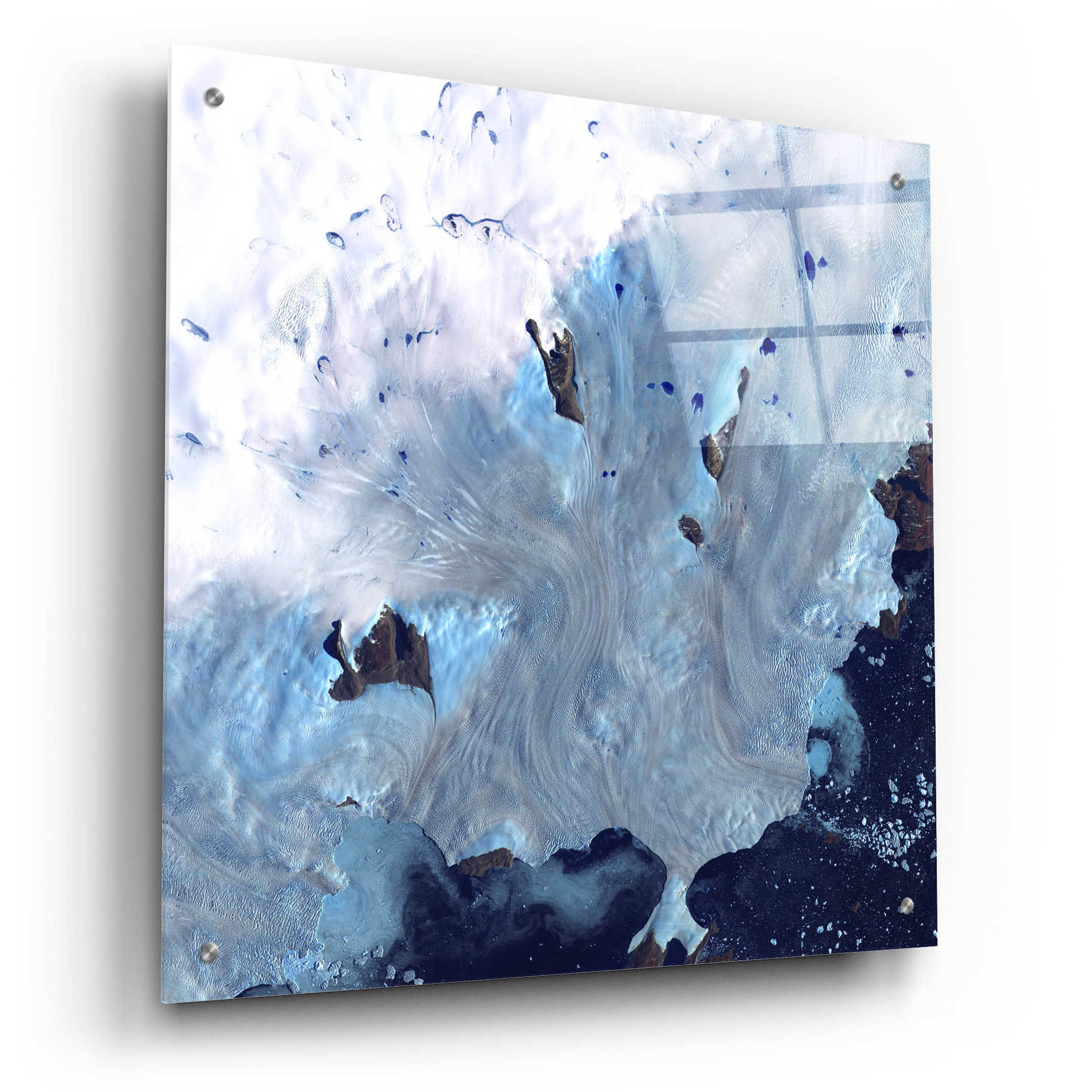 Epic Art 'Earth as Art: Greenland Coast' Acrylic Glass Wall Art,24x24