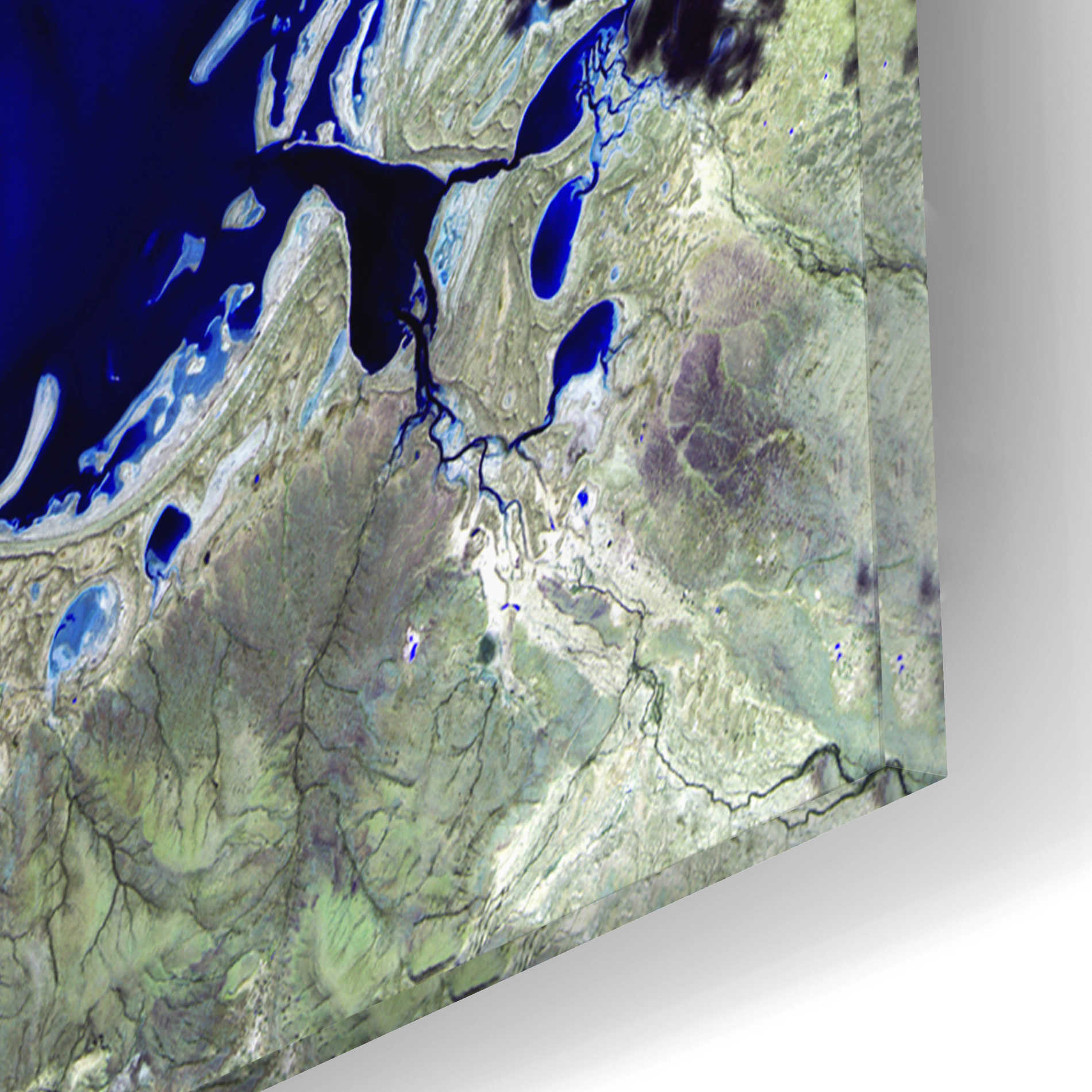 Epic Art 'Earth as Art: Lake Carnegie' Acrylic Glass Wall Art,12x12
