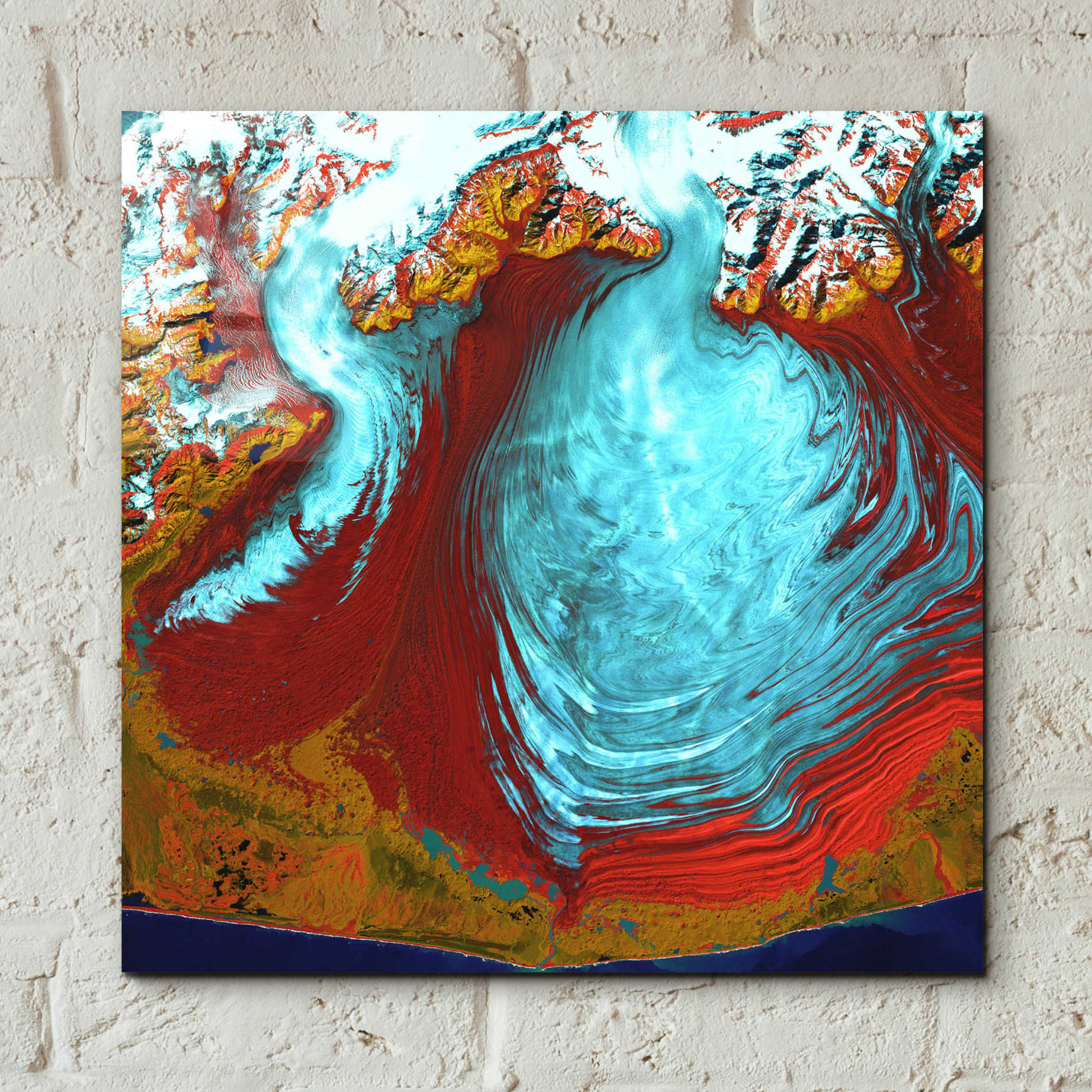 Epic Art 'Earth as Art: Malaspina Glacier' Acrylic Glass Wall Art,12x12