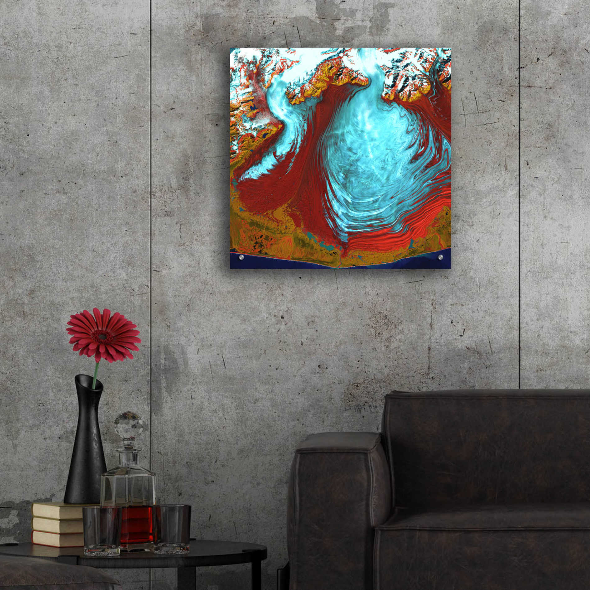 Epic Art 'Earth as Art: Malaspina Glacier' Acrylic Glass Wall Art,24x24