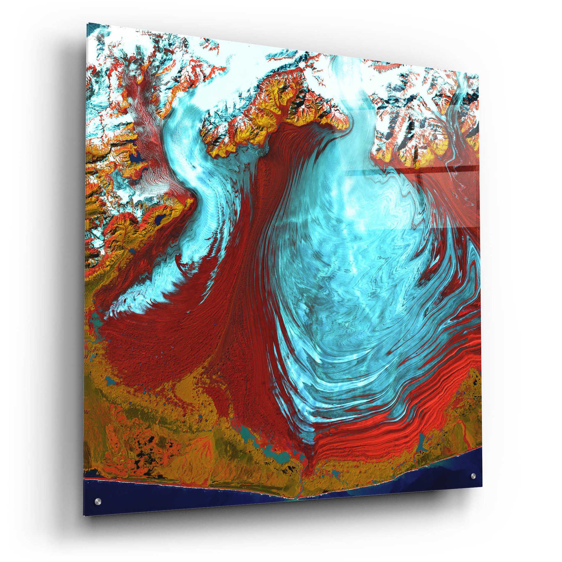 Epic Art 'Earth as Art: Malaspina Glacier' Acrylic Glass Wall Art,36x36