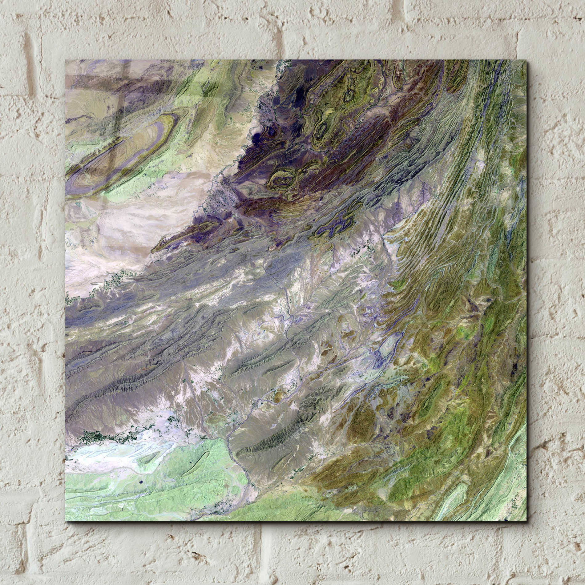 Epic Art 'Earth as Art: Sulaiman Mountains' Acrylic Glass Wall Art,12x12