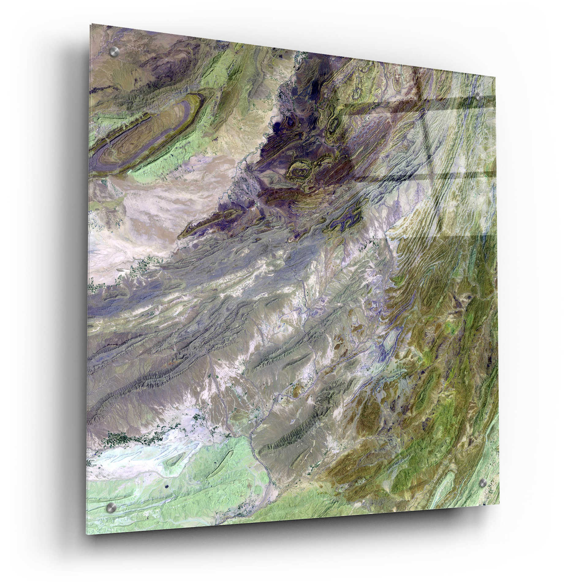 Epic Art 'Earth as Art: Sulaiman Mountains' Acrylic Glass Wall Art,24x24