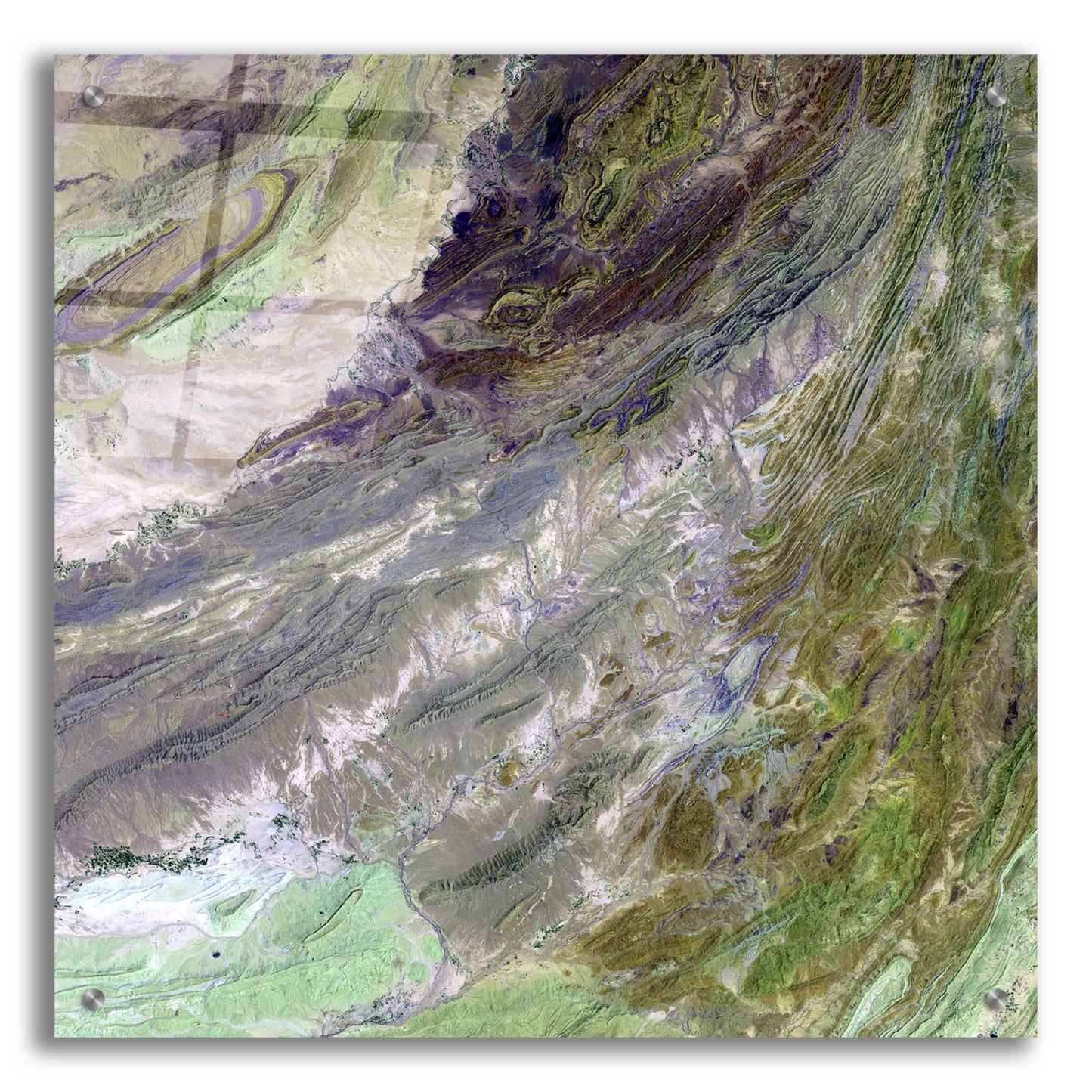 Epic Art 'Earth as Art: Sulaiman Mountains' Acrylic Glass Wall Art,24x24