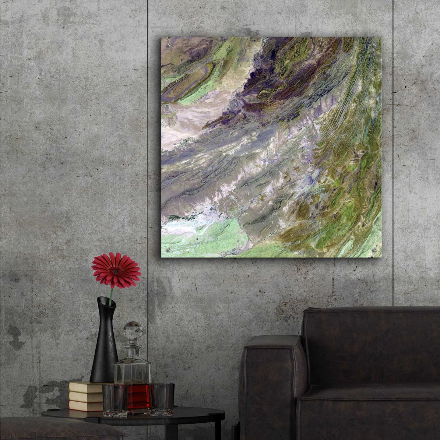 Epic Art 'Earth as Art: Sulaiman Mountains' Acrylic Glass Wall Art,36x36