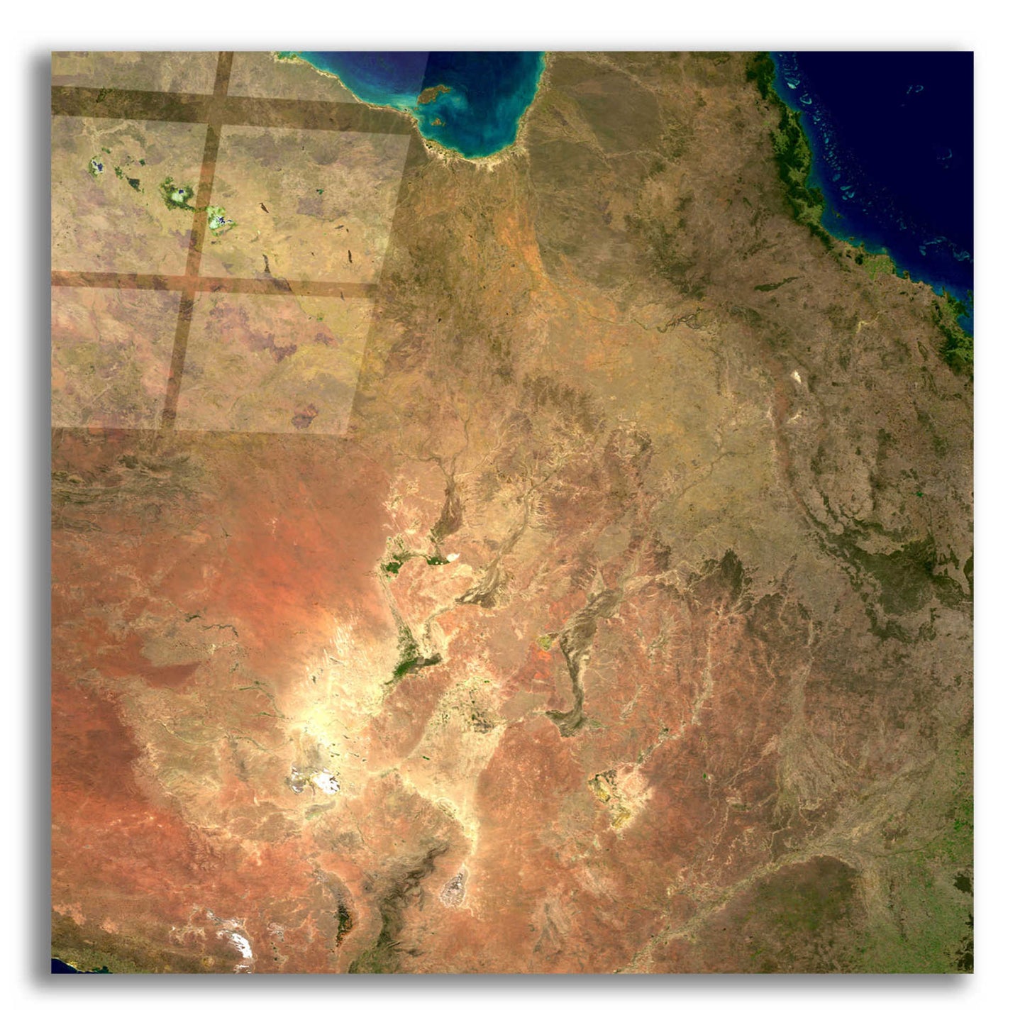 Epic Art 'Earth as Art: Australia ' Acrylic Glass Wall Art,12x12
