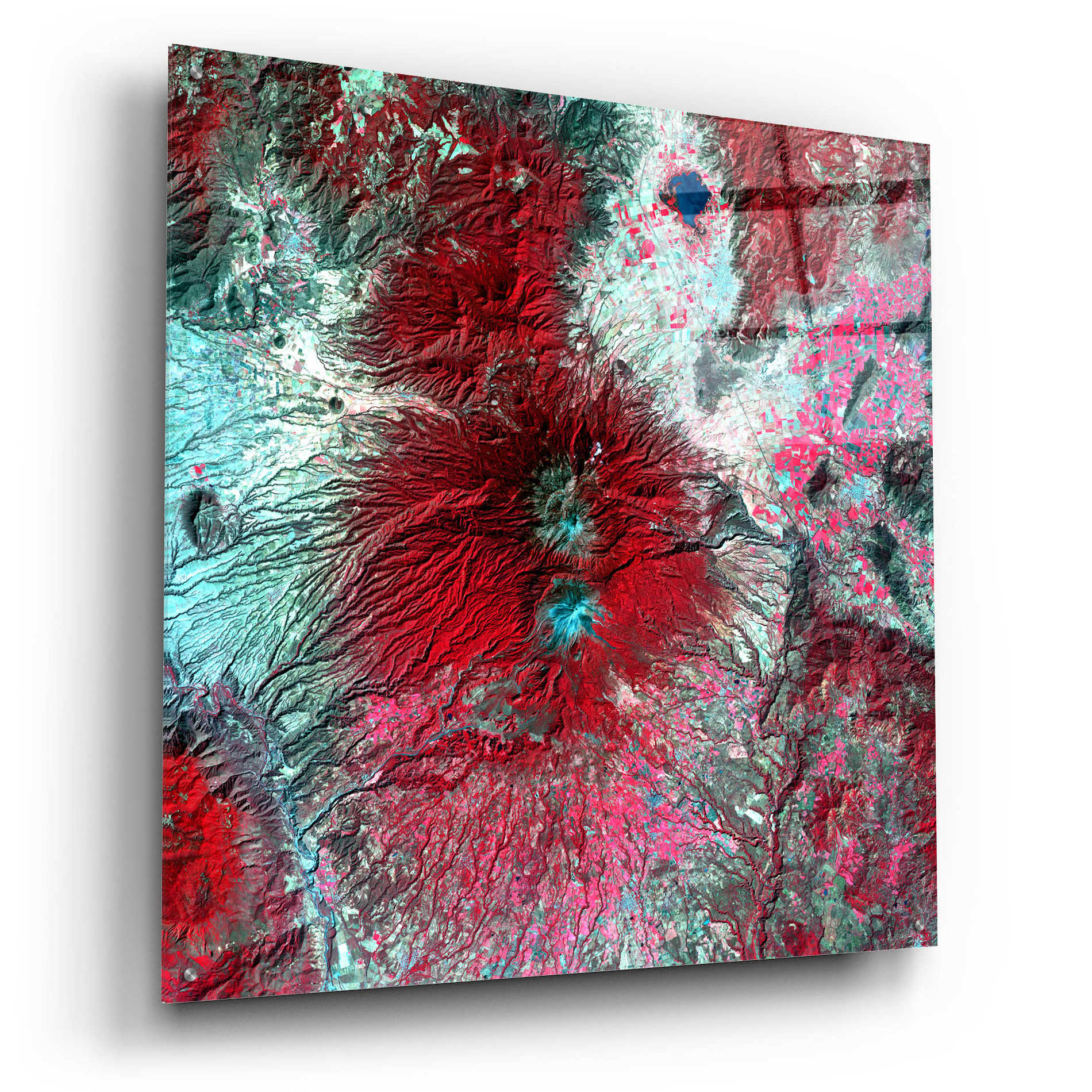Epic Art 'Earth as Art: Colima Volcano' Acrylic Glass Wall Art,36x36