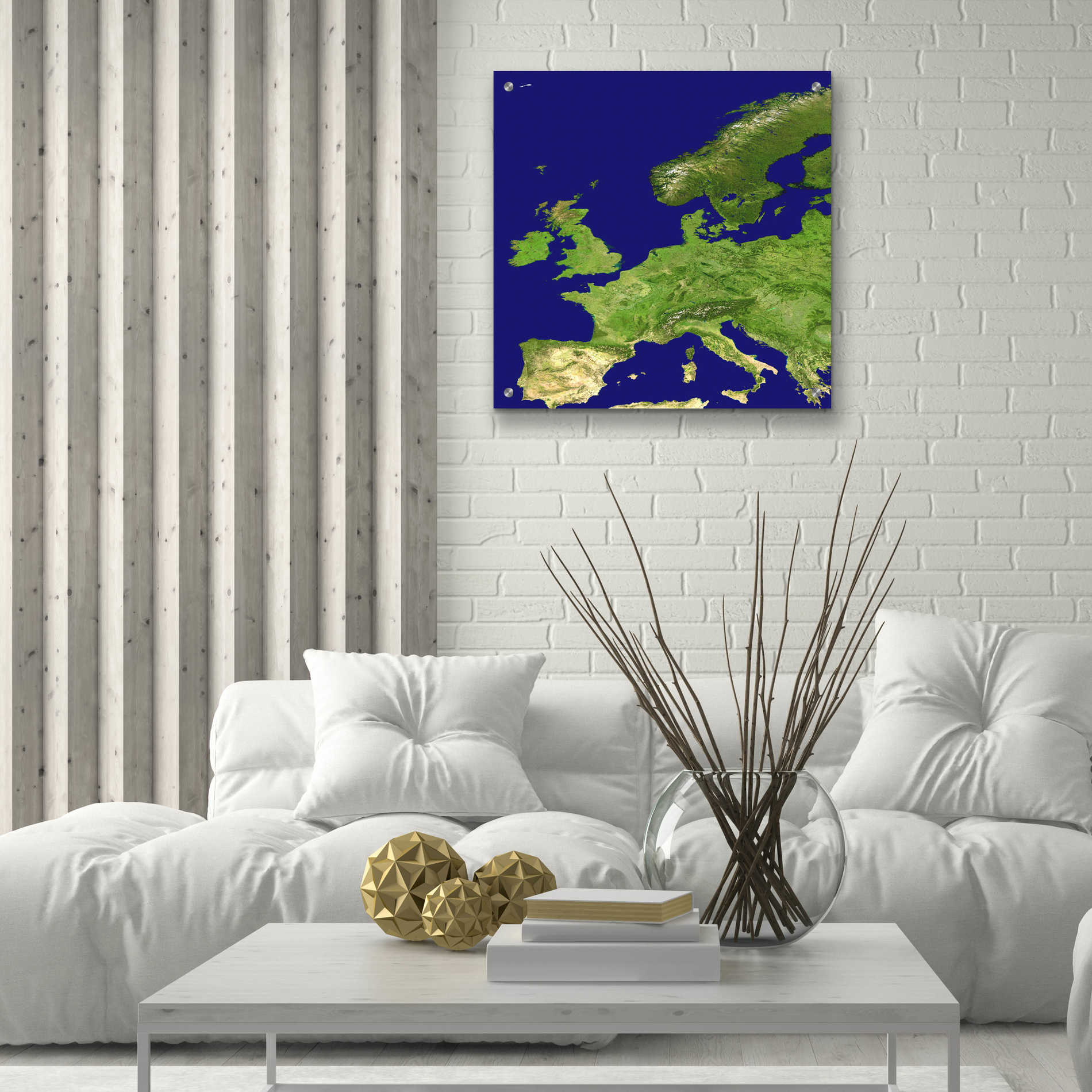 Epic Art 'Earth as Art: Europe ' Acrylic Glass Wall Art,24x24