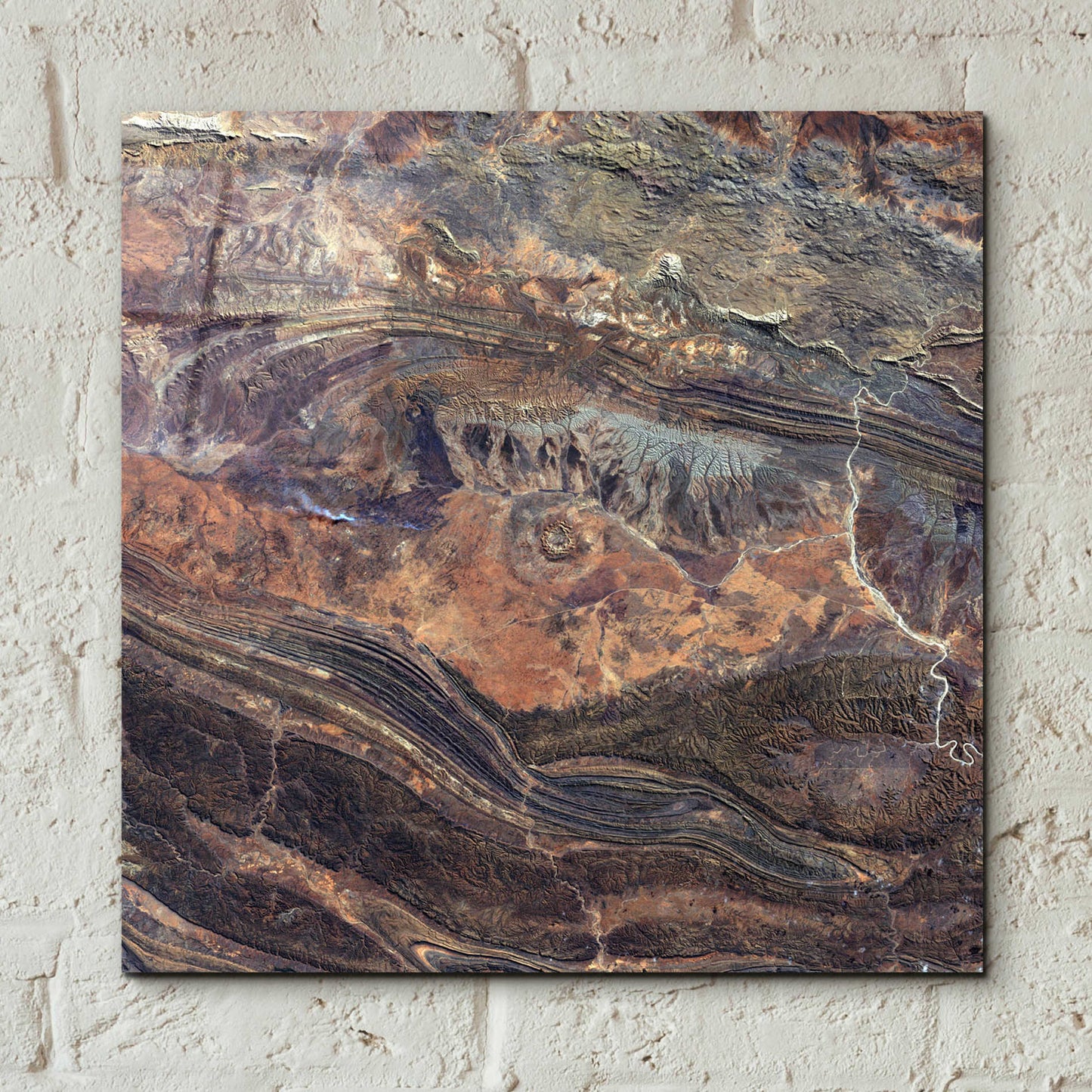 Epic Art 'Earth as Art: Gosses Bluff' Acrylic Glass Wall Art,12x12