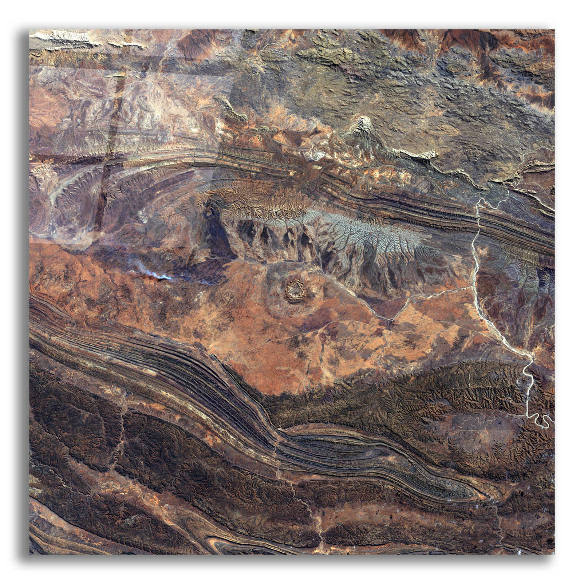 Epic Art 'Earth as Art: Gosses Bluff' Acrylic Glass Wall Art,12x12