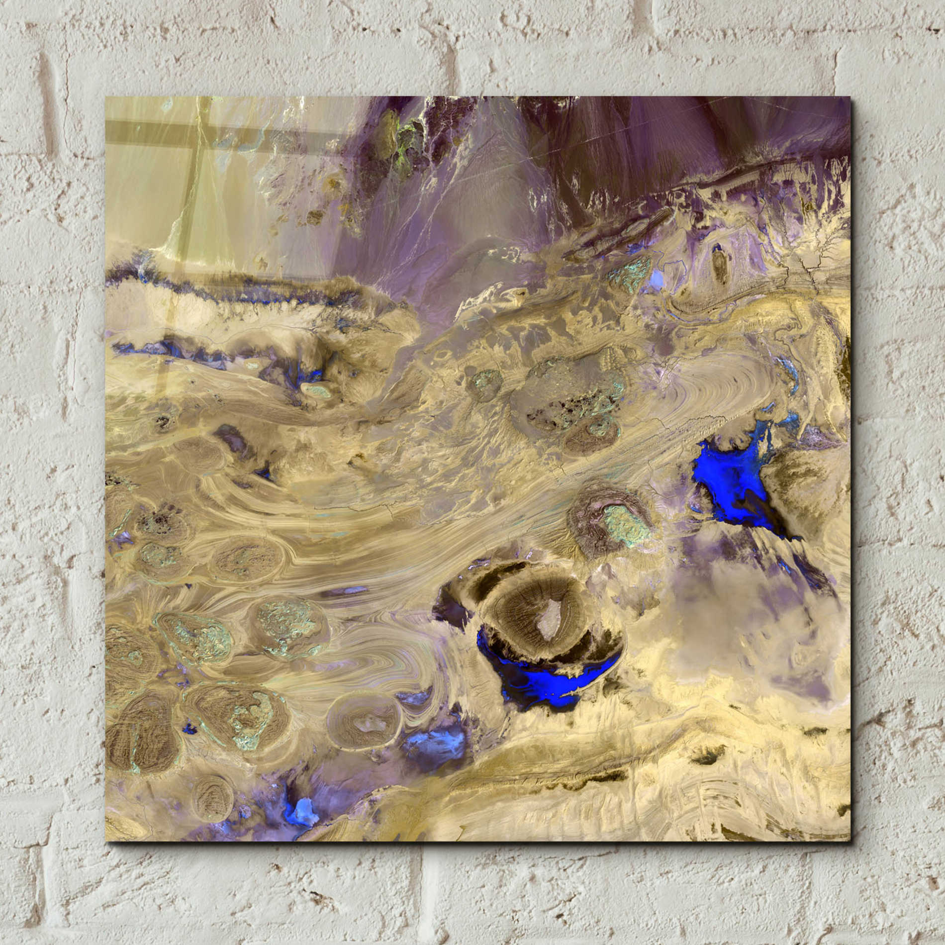 Epic Art 'Earth as Art: Great Salt Desert' Acrylic Glass Wall Art,12x12