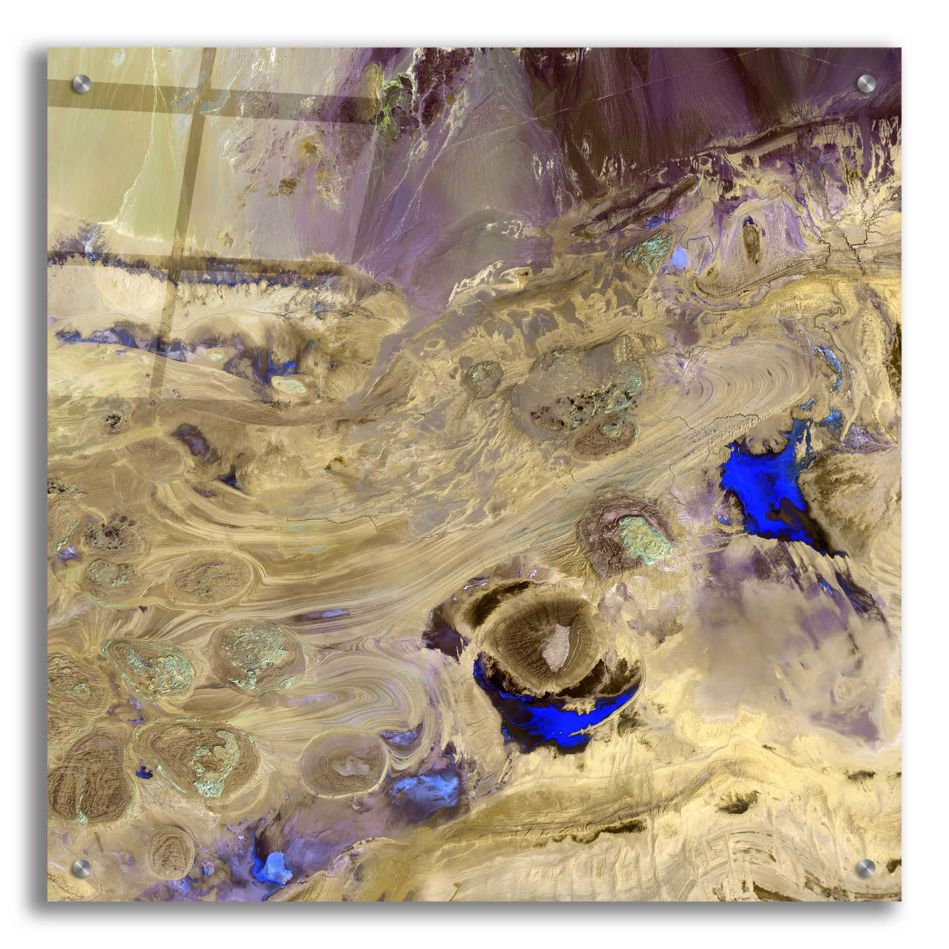 Epic Art 'Earth as Art: Great Salt Desert' Acrylic Glass Wall Art,24x24