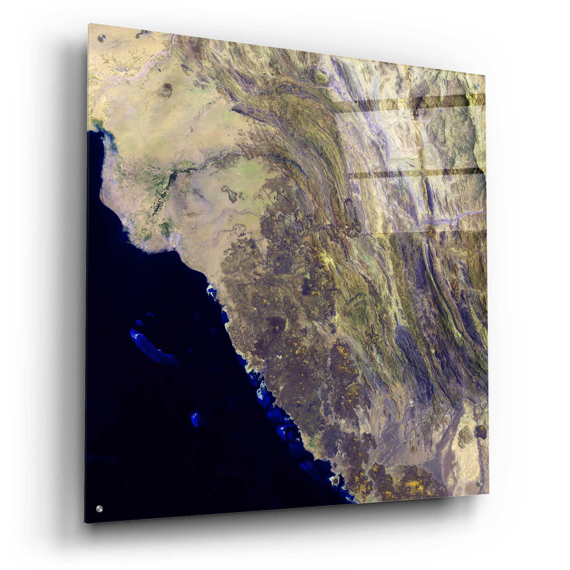 Epic Art 'Earth as Art: Harrat Al Birk' Acrylic Glass Wall Art,36x36