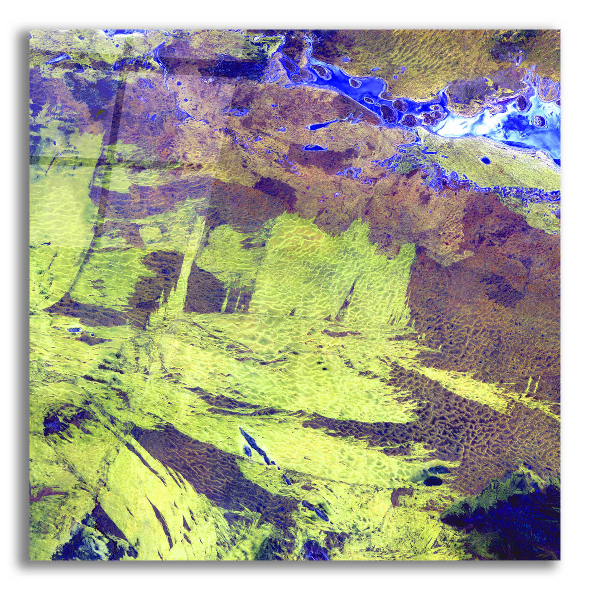 Epic Art 'Earth as Art: Lake Amadeus' Acrylic Glass Wall Art,12x12