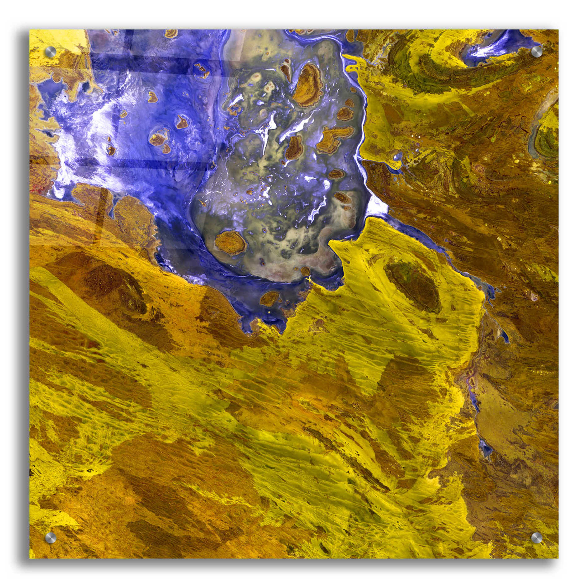 Epic Art 'Earth as Art: Lake Disappointment' Acrylic Glass Wall Art,24x24