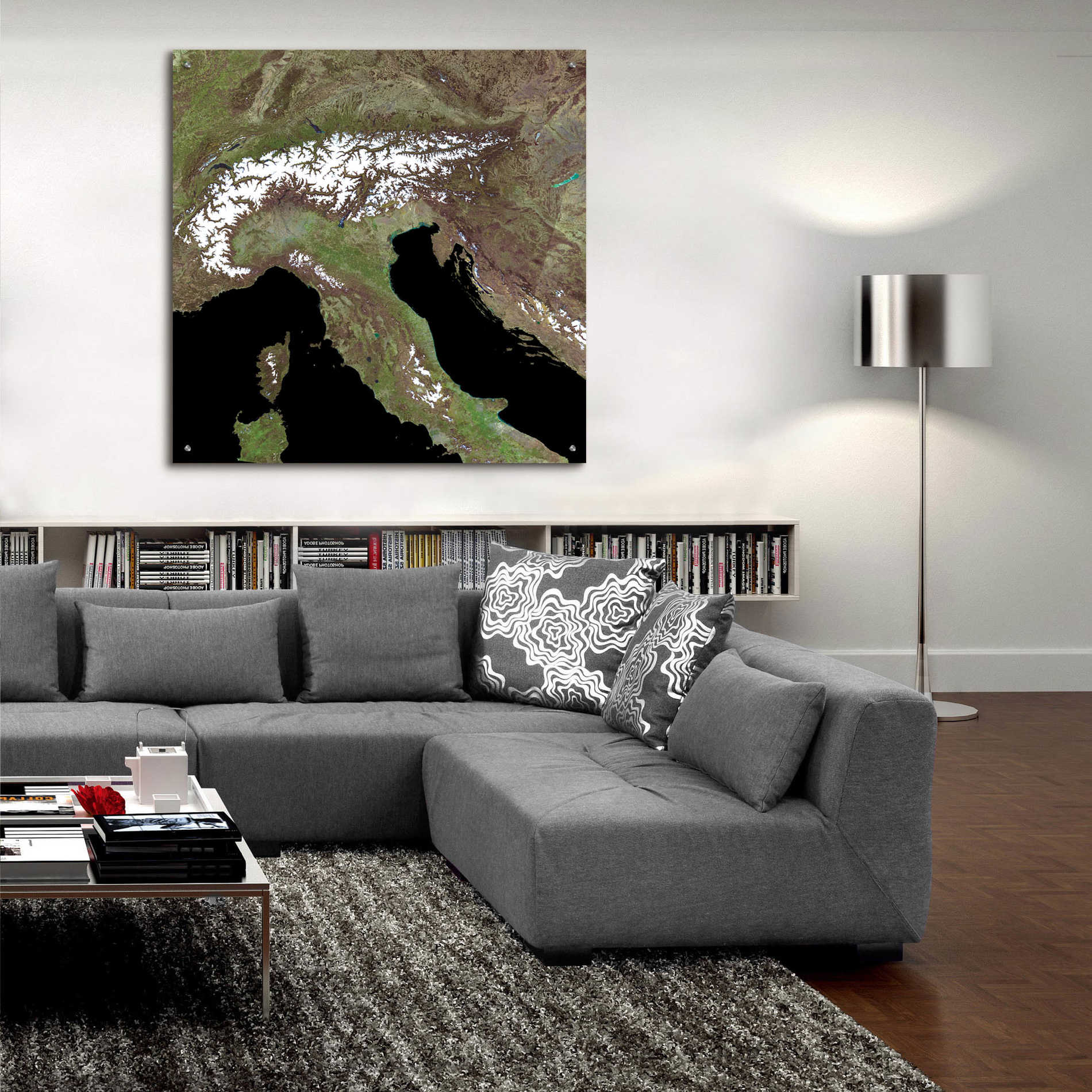 Epic Art 'Earth as Art: Mediterranean Sea' Acrylic Glass Wall Art,36x36