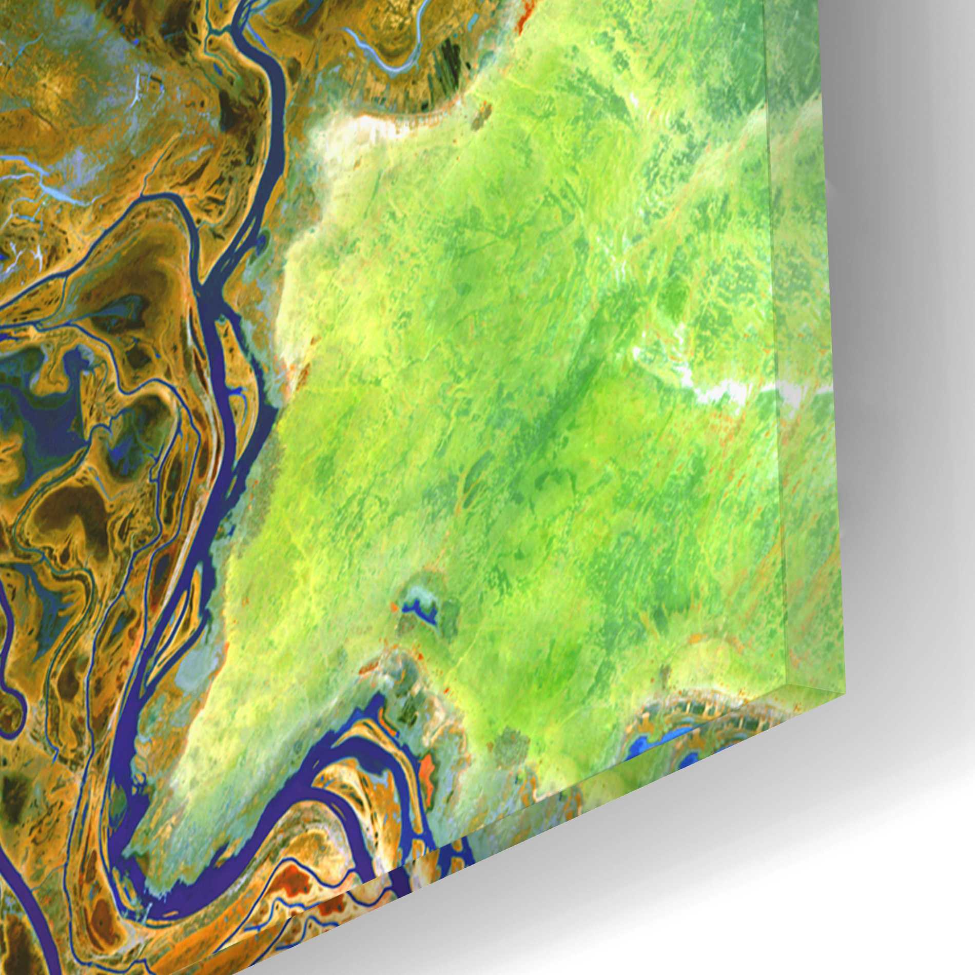 Epic Art 'Earth as Art: Niger River' Acrylic Glass Wall Art,12x12