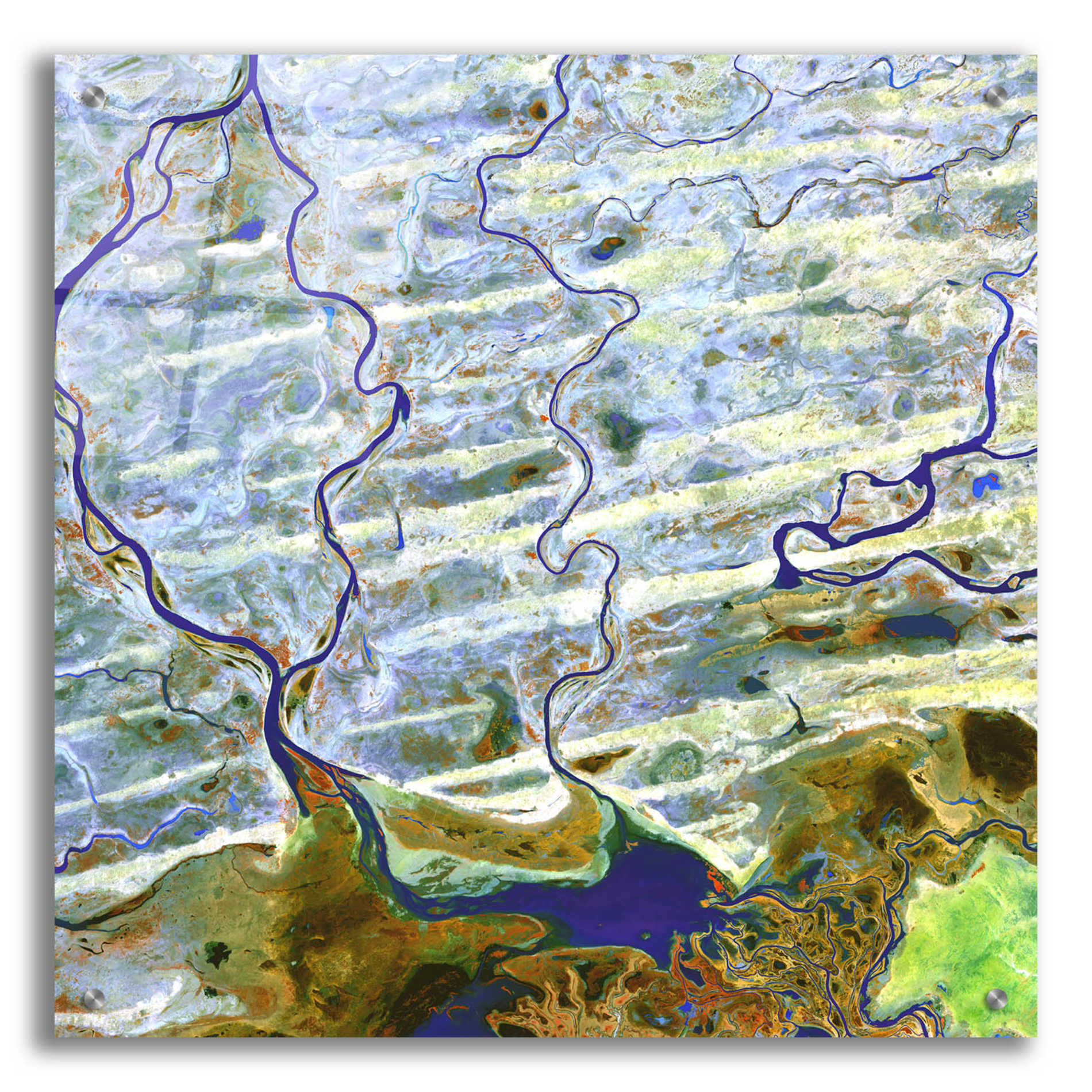 Epic Art 'Earth as Art: Niger River' Acrylic Glass Wall Art,24x24