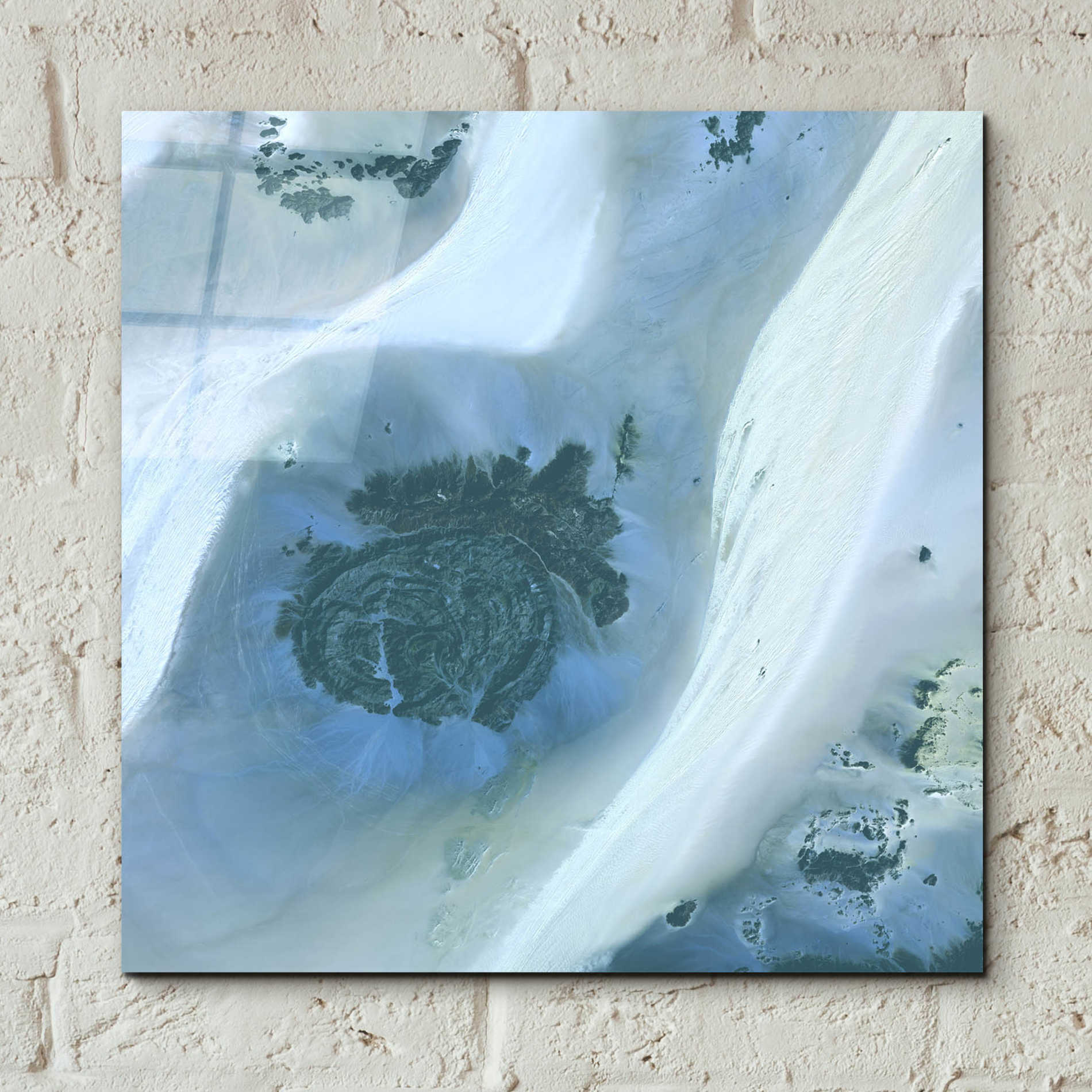 Epic Art 'Earth as Art: Sahara Desert' Acrylic Glass Wall Art,12x12