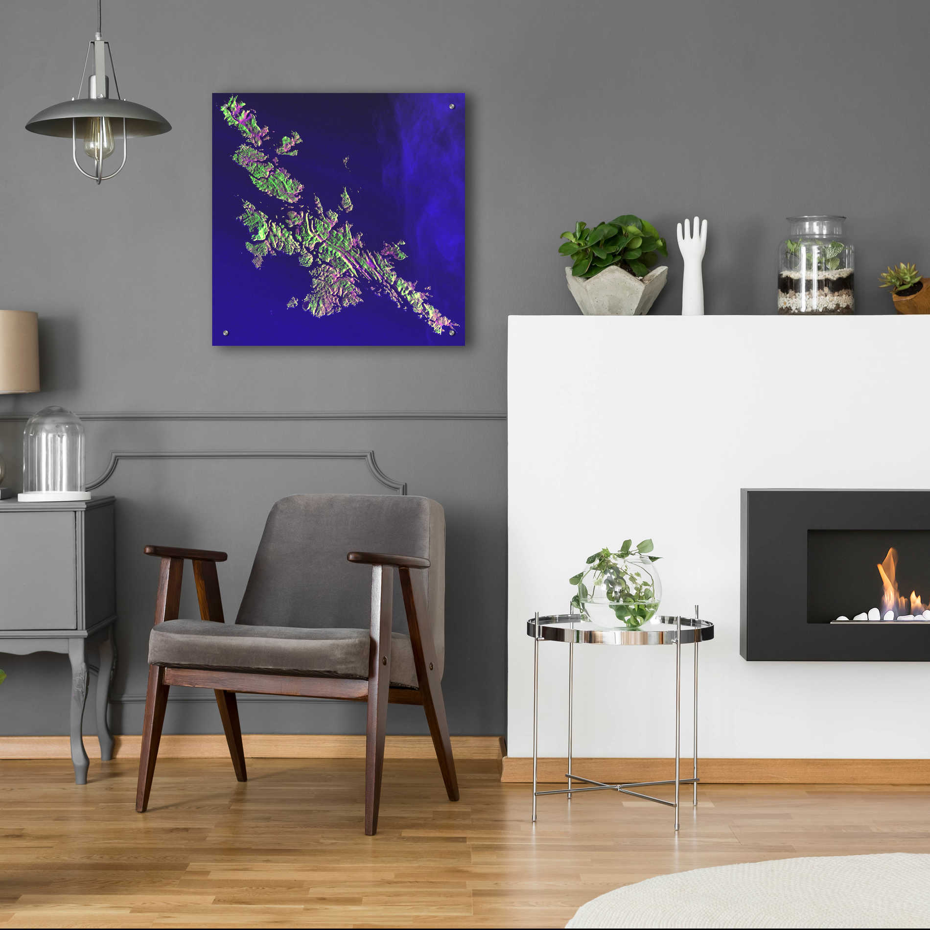 Epic Art 'Earth as Art: Shetland Islands' Acrylic Glass Wall Art,24x24