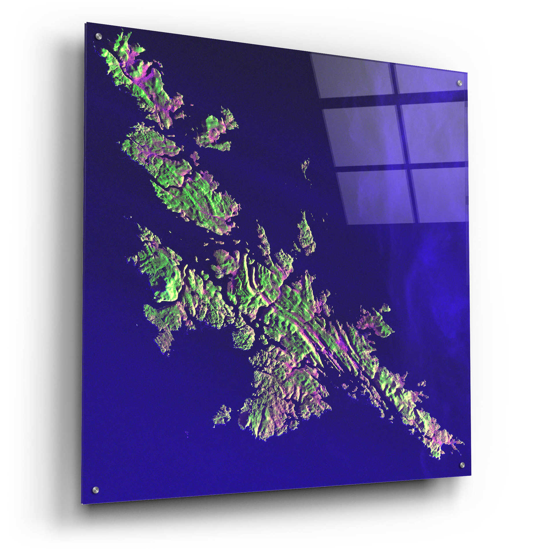 Epic Art 'Earth as Art: Shetland Islands' Acrylic Glass Wall Art,36x36