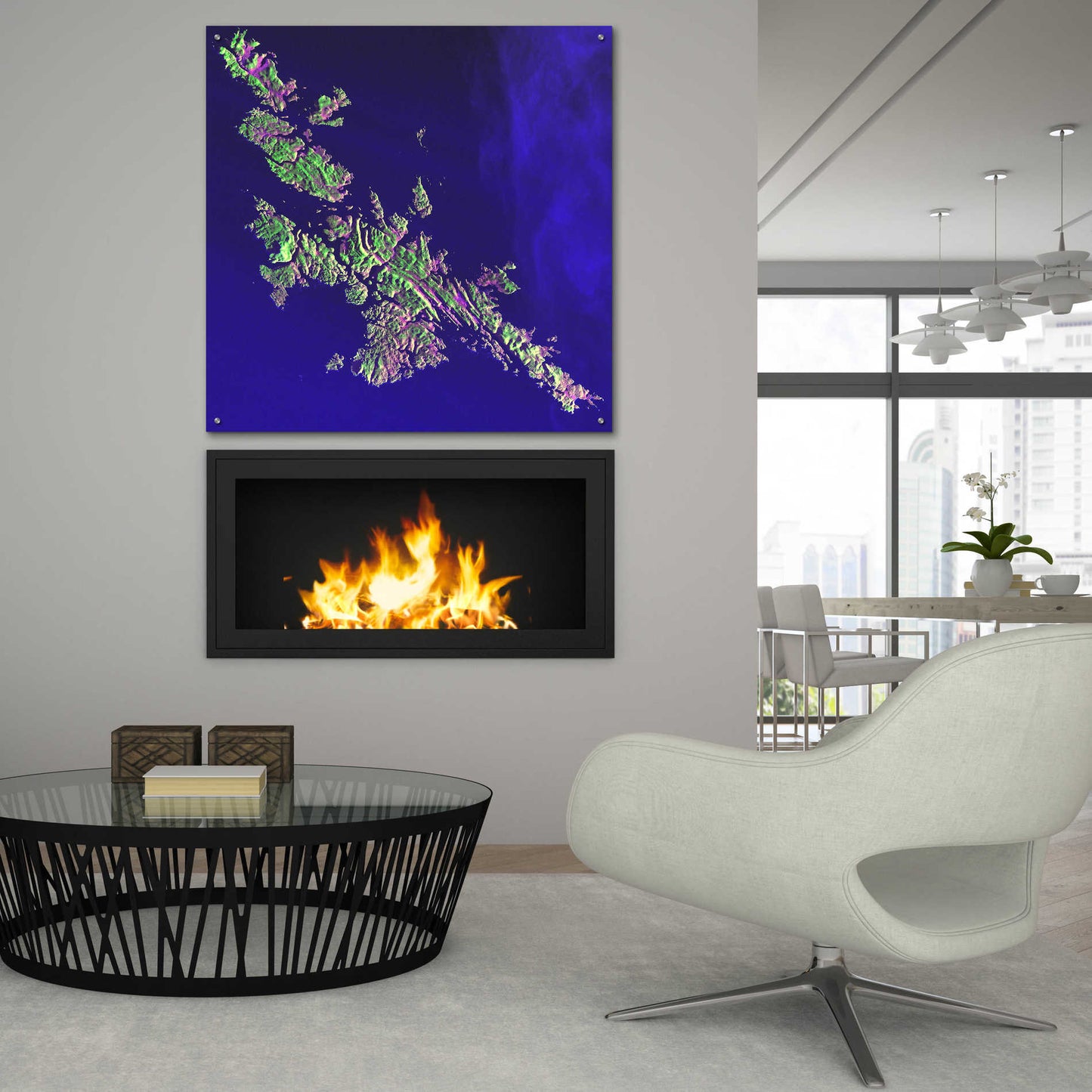 Epic Art 'Earth as Art: Shetland Islands' Acrylic Glass Wall Art,36x36