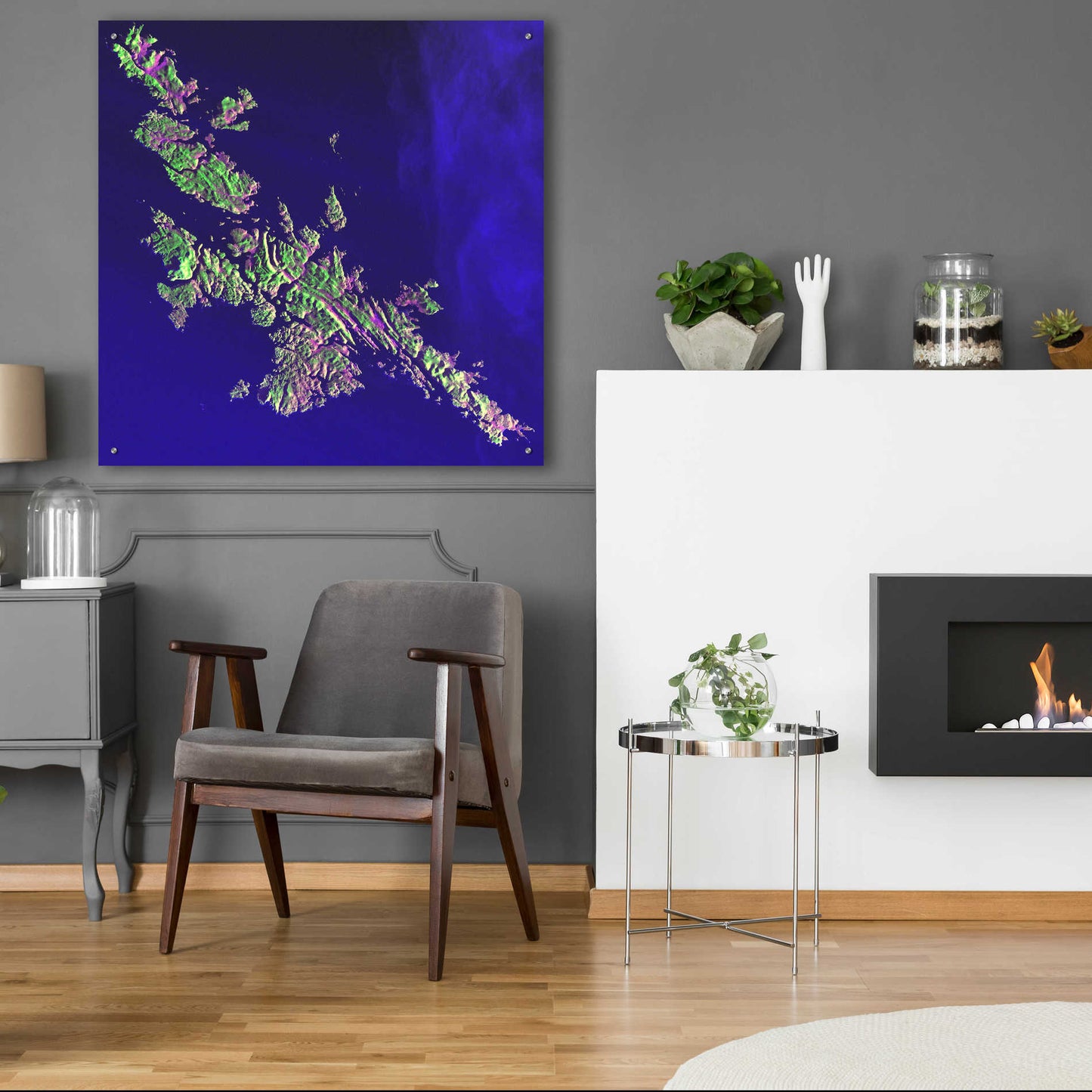 Epic Art 'Earth as Art: Shetland Islands' Acrylic Glass Wall Art,36x36